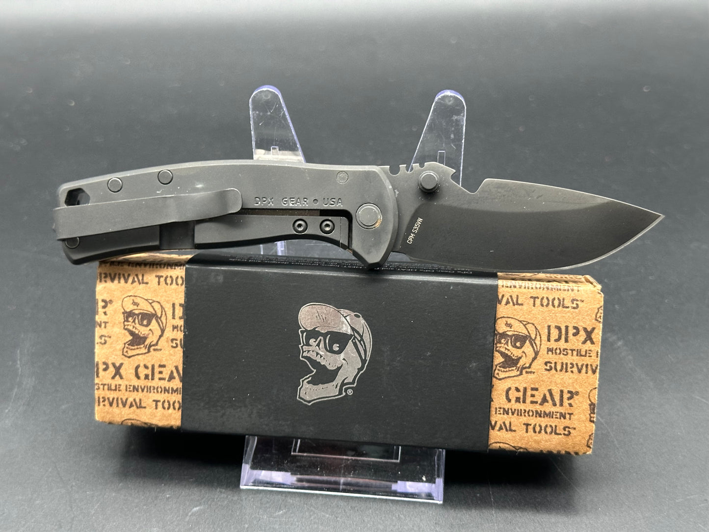 DPX HEST/F Urban - Silver Hammertone (2.9" Black S35VN)