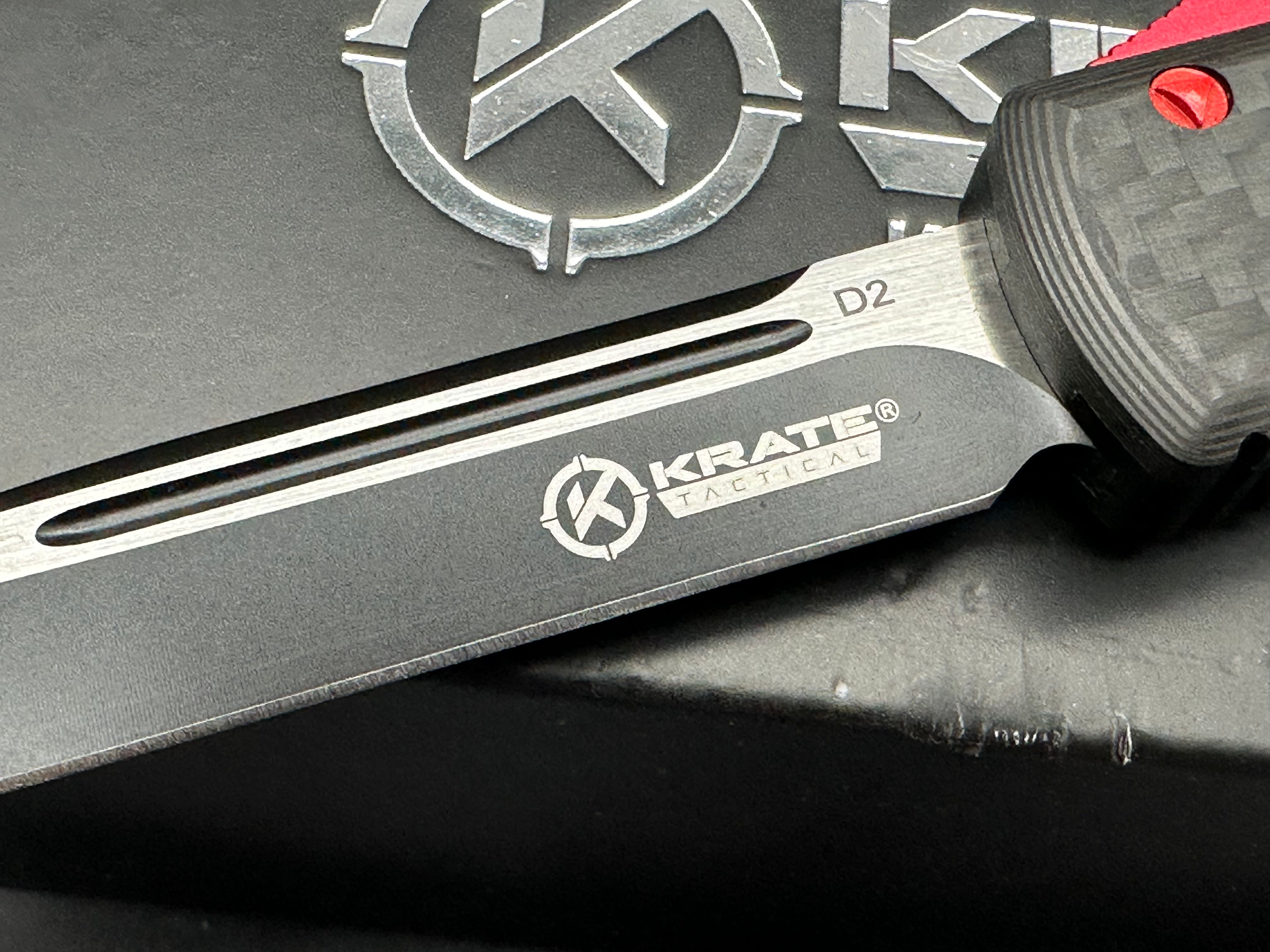 Krate Tactical Carbon Fiber OTF Knife