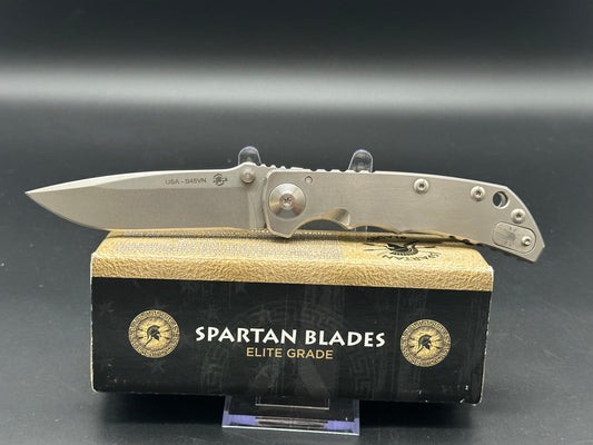 SPARTAN HARSEY FOLDER 4” blade titanium handle w/S45VN blade