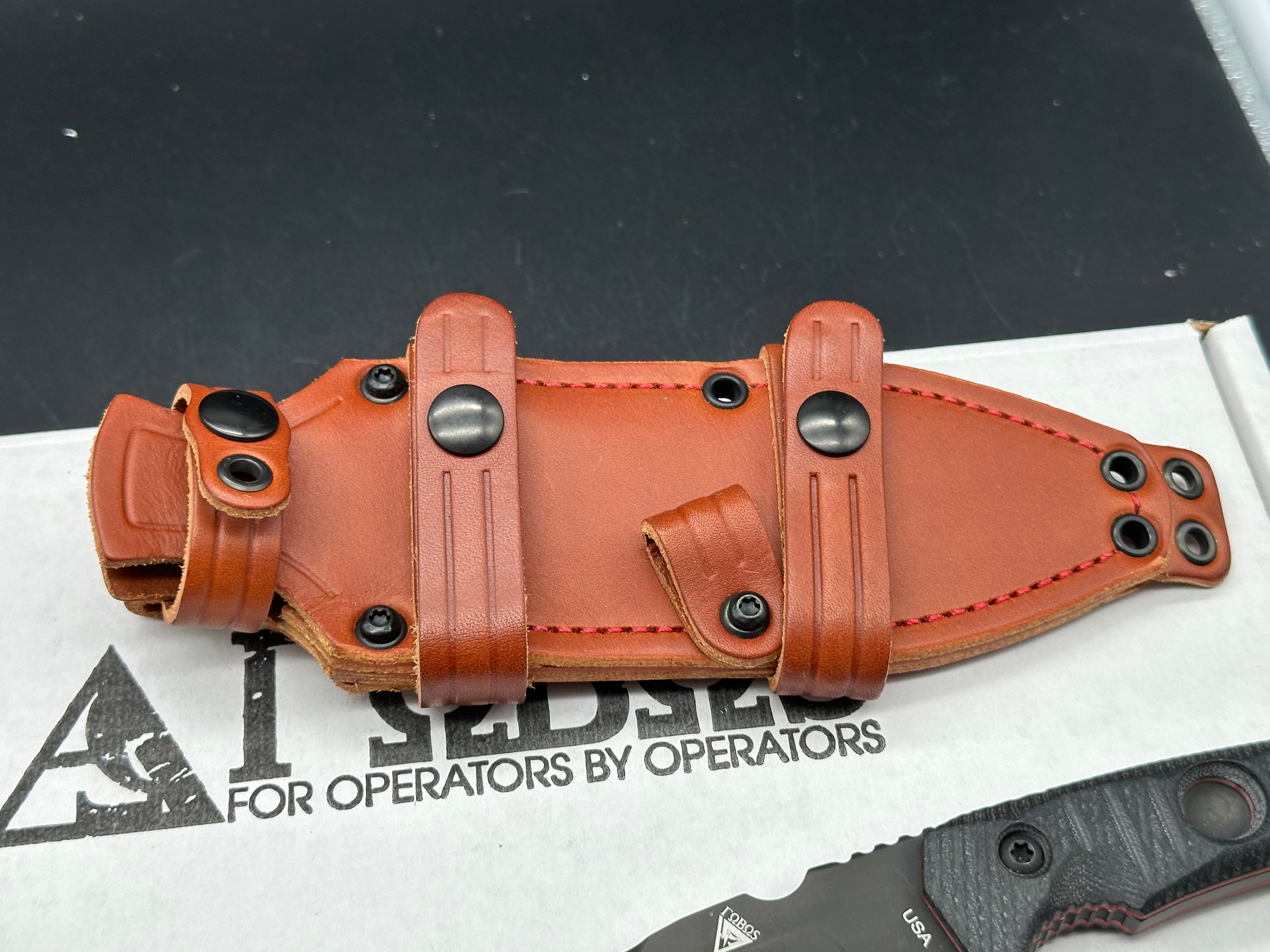 Fobos Tier1-BC Fixed Blade Knife Black Handles Magnacut