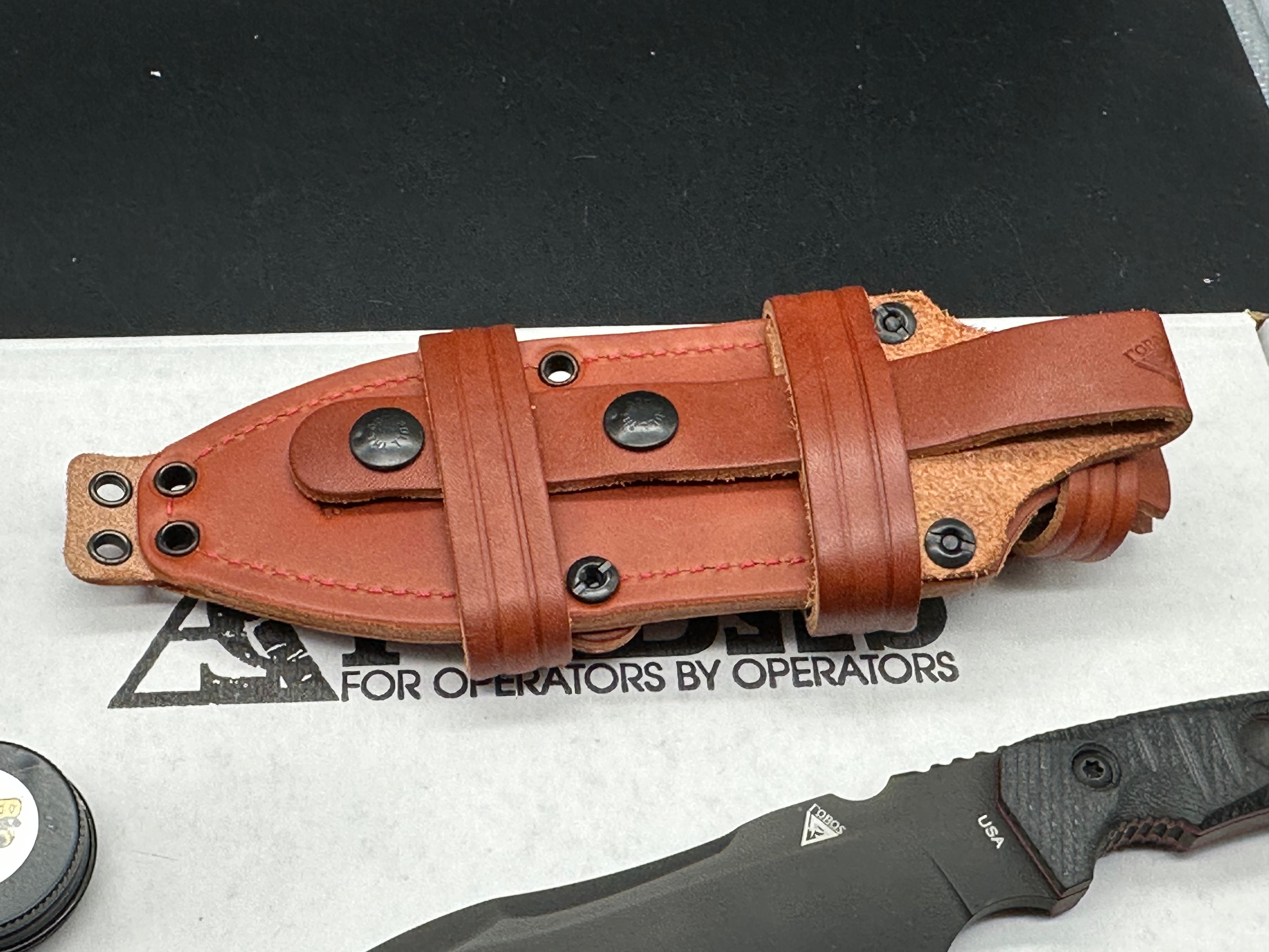 Fobos Tier1-BC Fixed Blade Knife Black Handles Magnacut