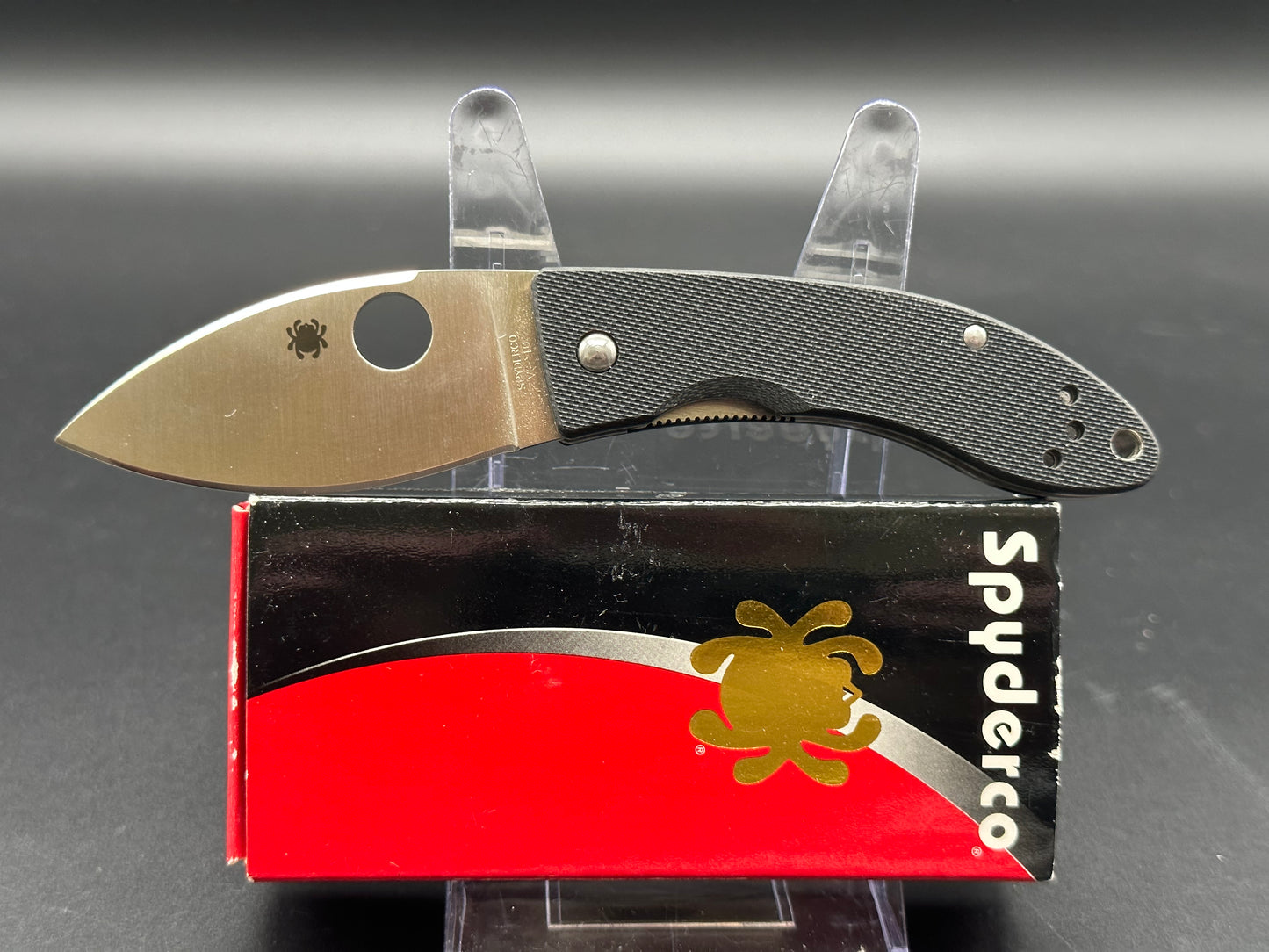 Spyderco Lil' Lum Chinese Folder Black G-10 C205GP