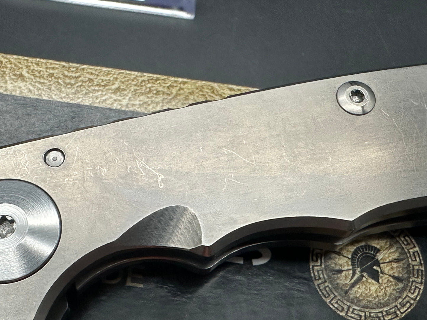 SPARTAN HARSEY FOLDER 4” blade titanium handle w/S45VN blade