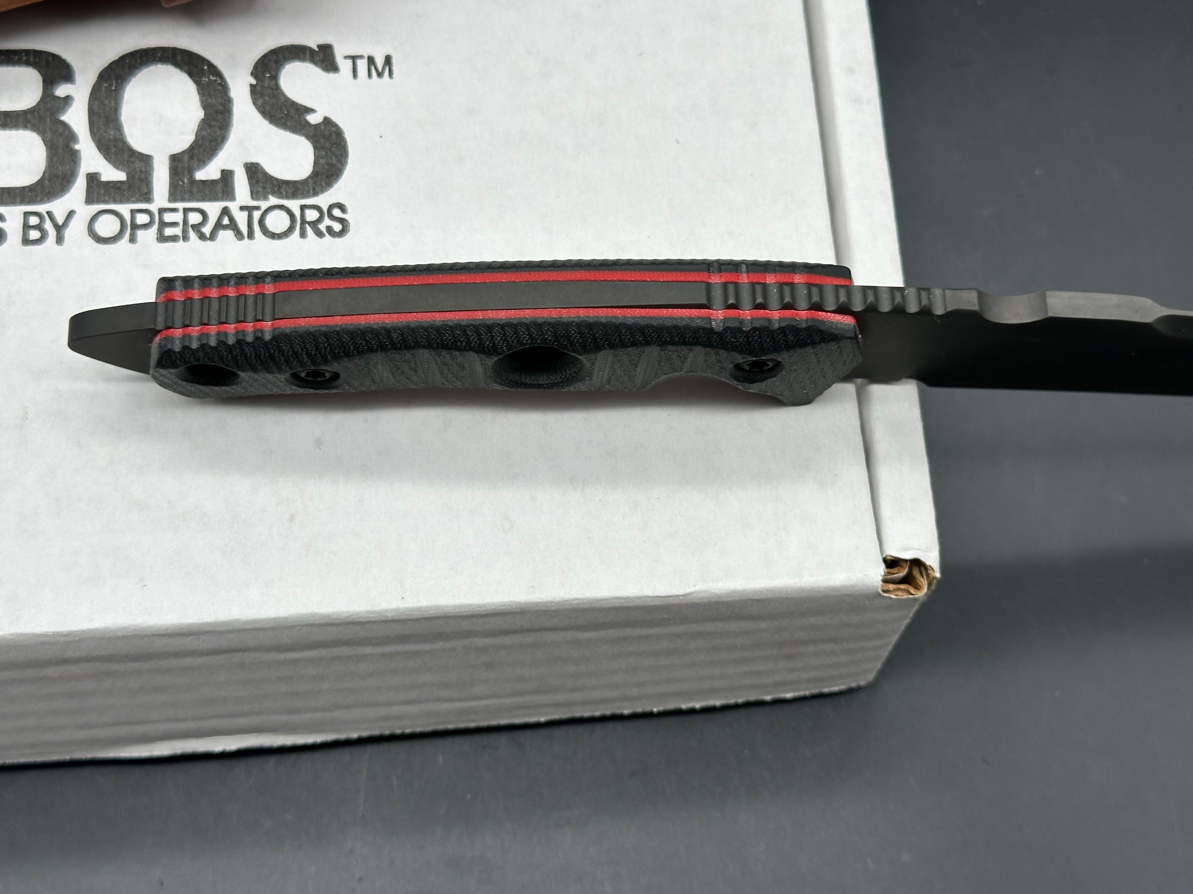 Fobos Tier1-BC Fixed Blade Knife Black Handles Magnacut