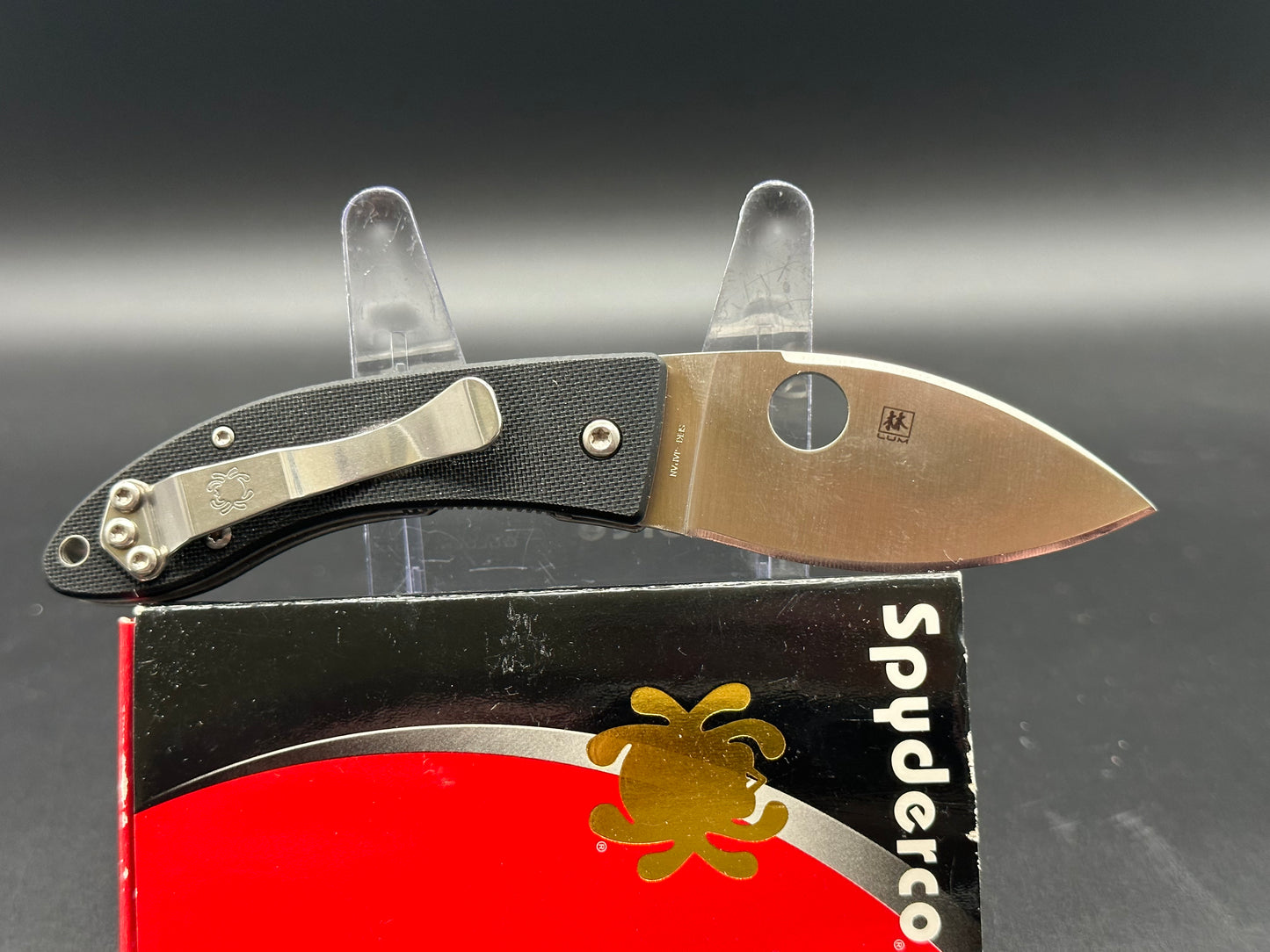 Spyderco Lil' Lum Chinese Folder Black G-10 C205GP