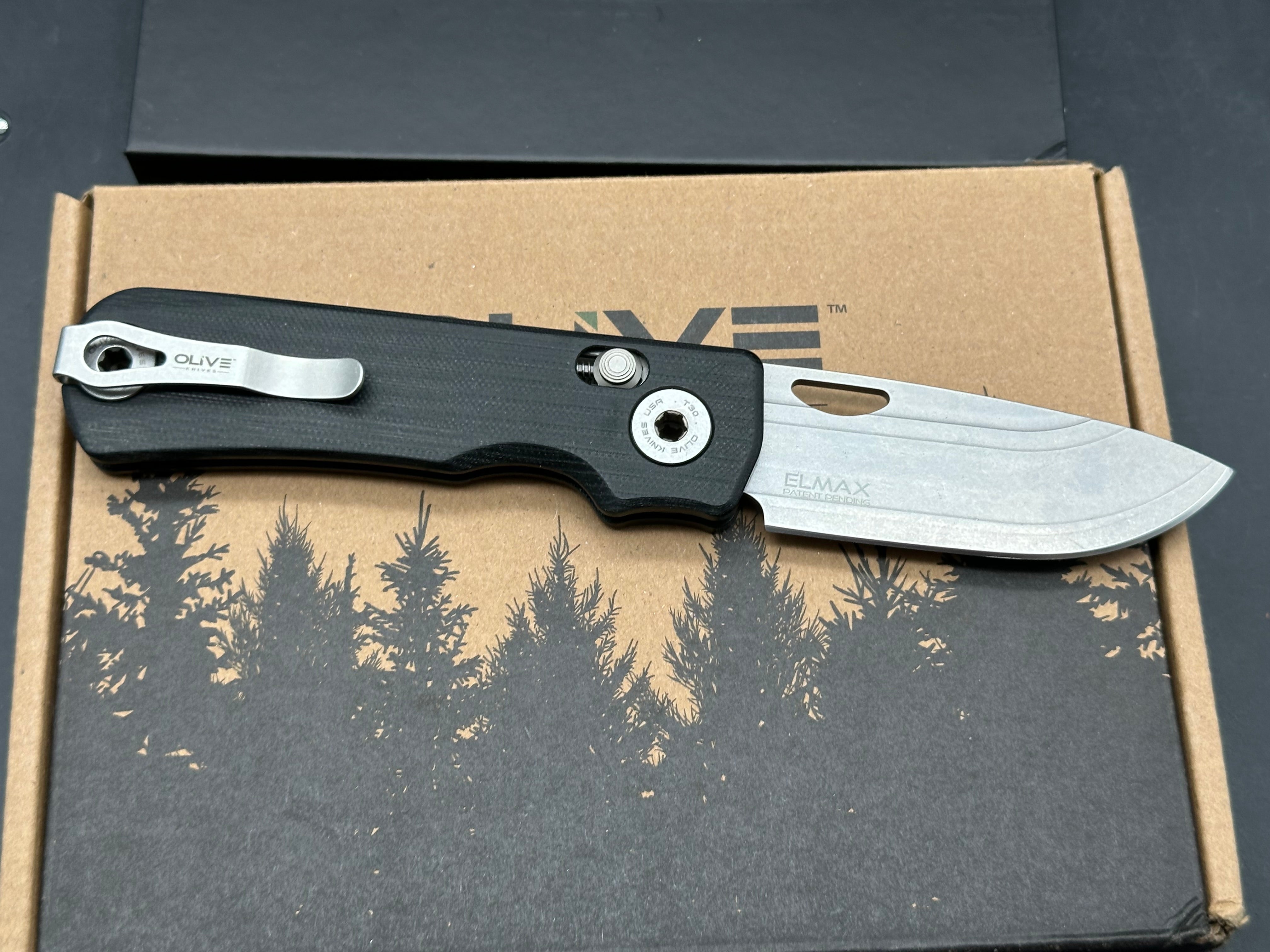 Olive Knives LENTA Elmax blade