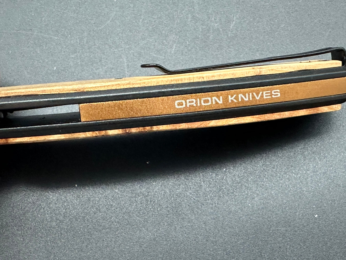 Orion Cetus Black Blade Amboya Wood Handle