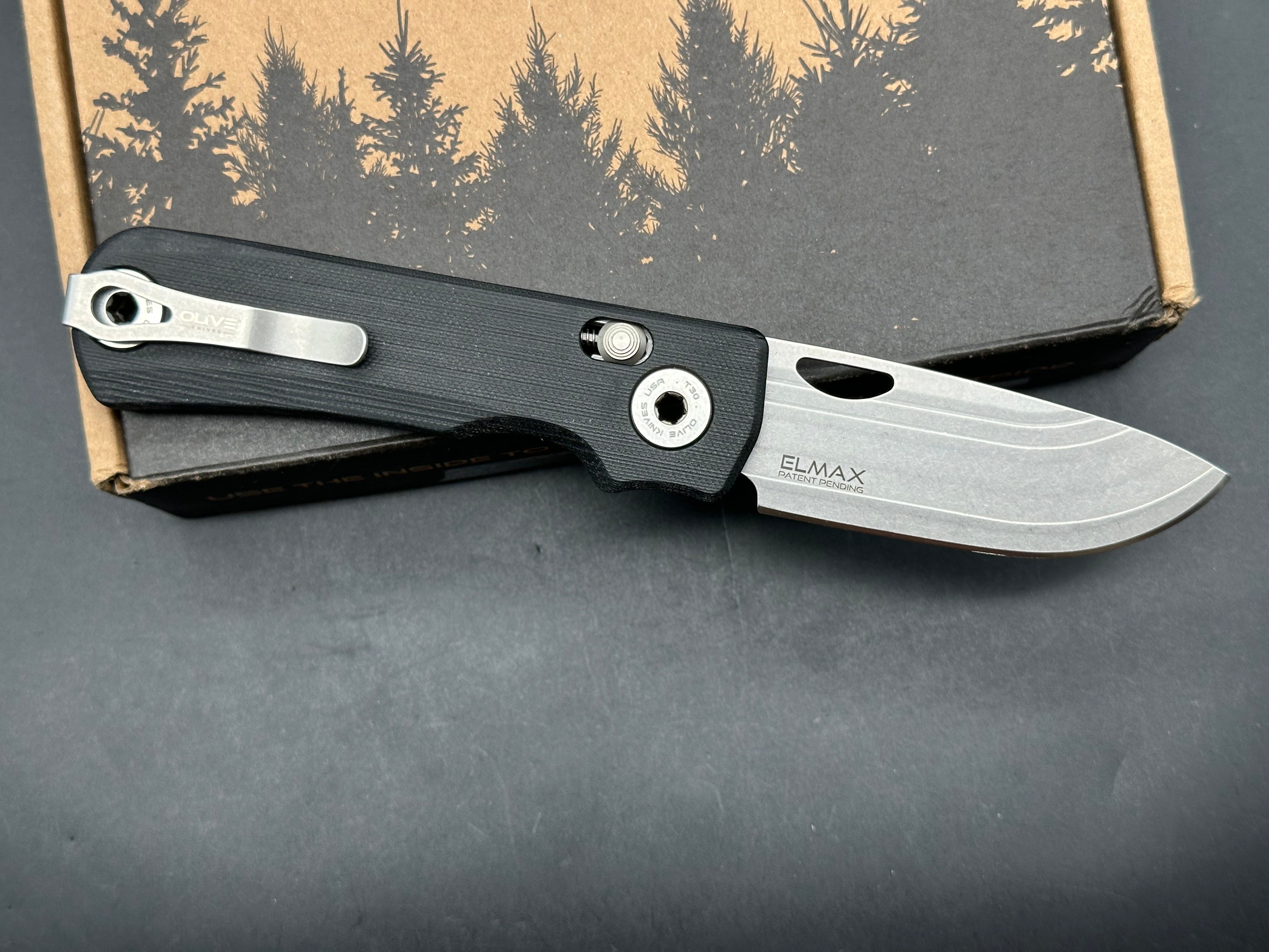 Olive Knives LENTA Elmax blade