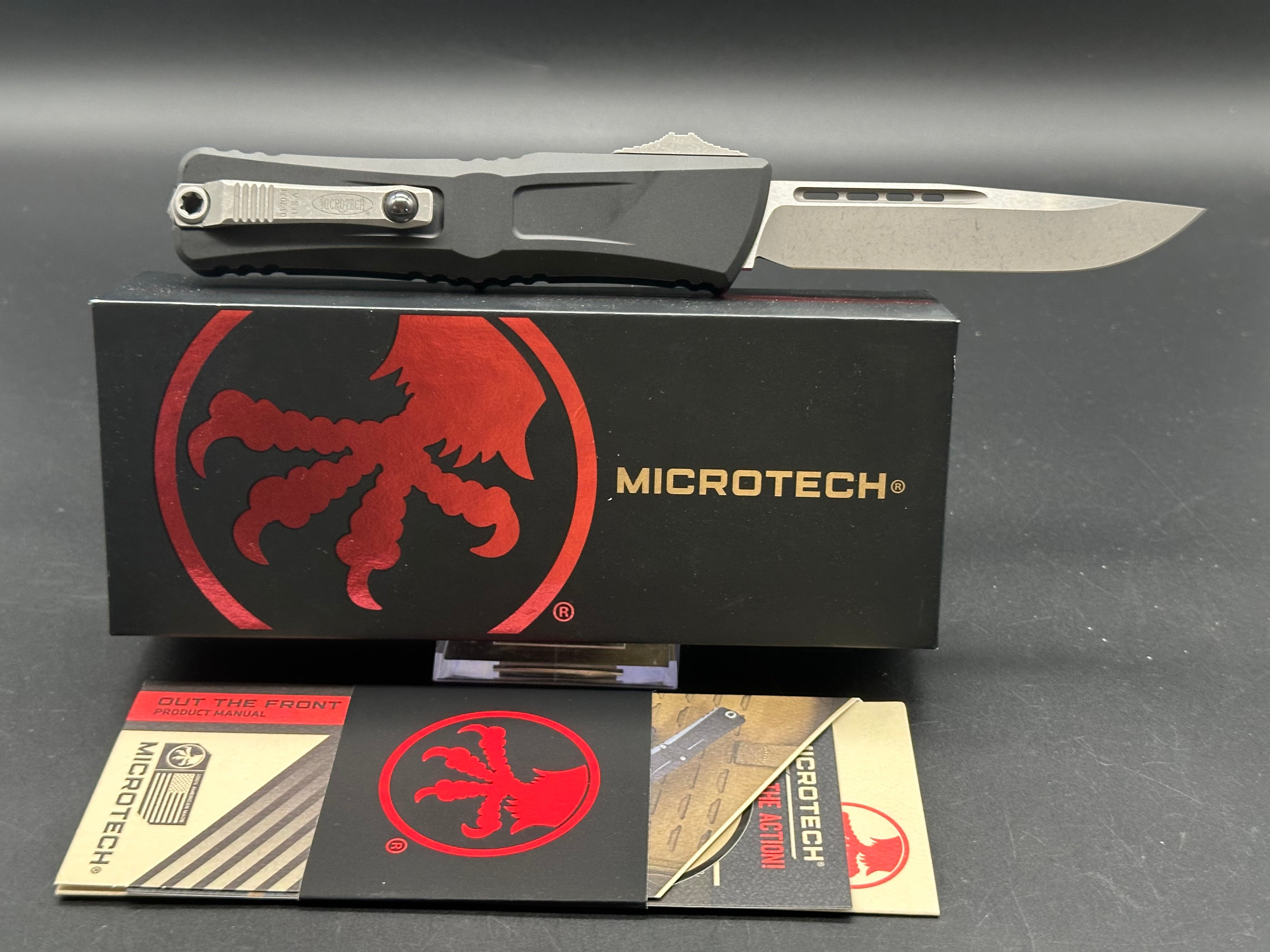 Microtech Combat Troodon Gen III S/E OTF Knife Black (4" Stonewash)m390mk