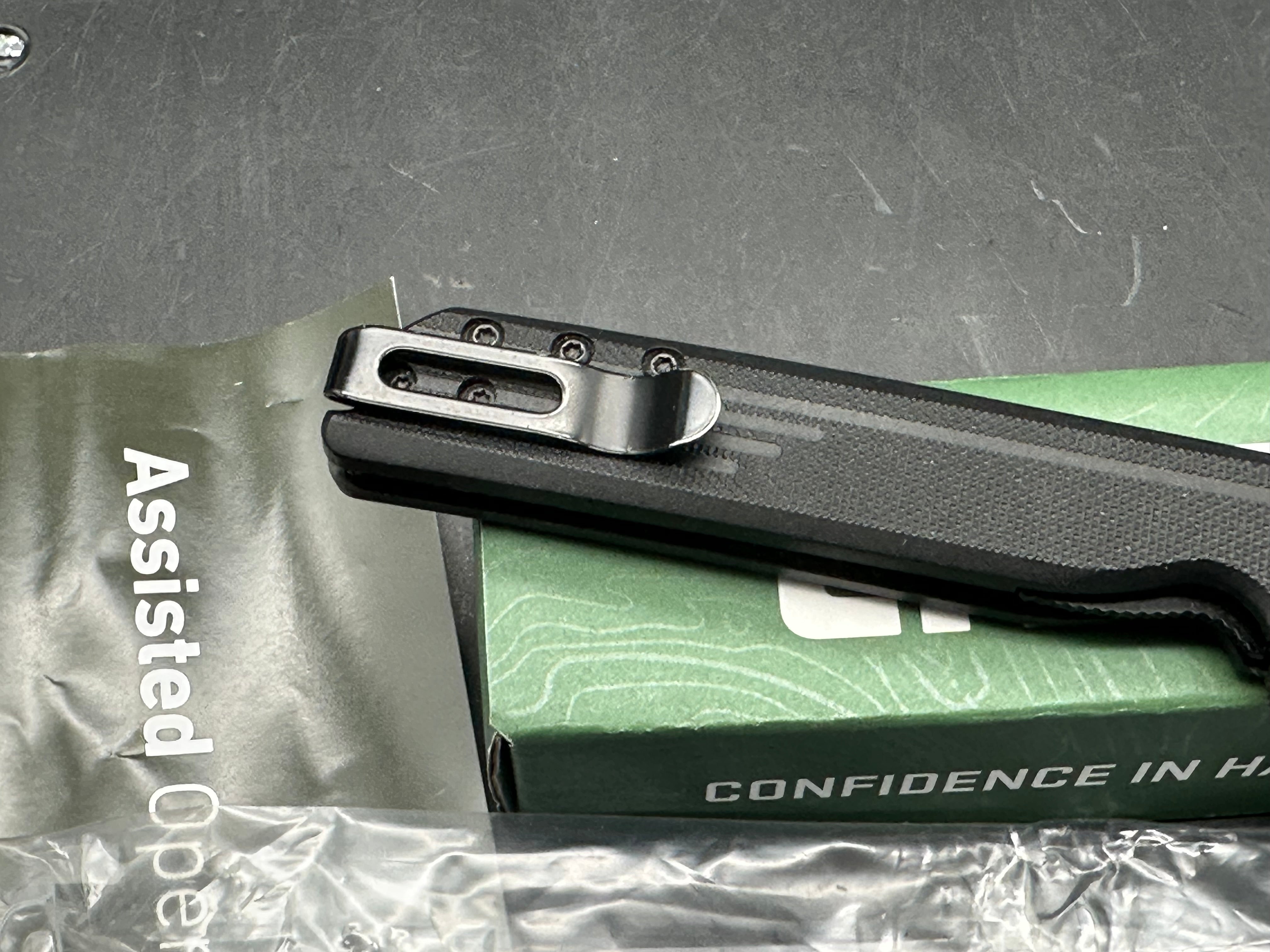 CRKT LCK + Spring Assisted Reverse Tanto Knife Black FRN (3.3" Black)