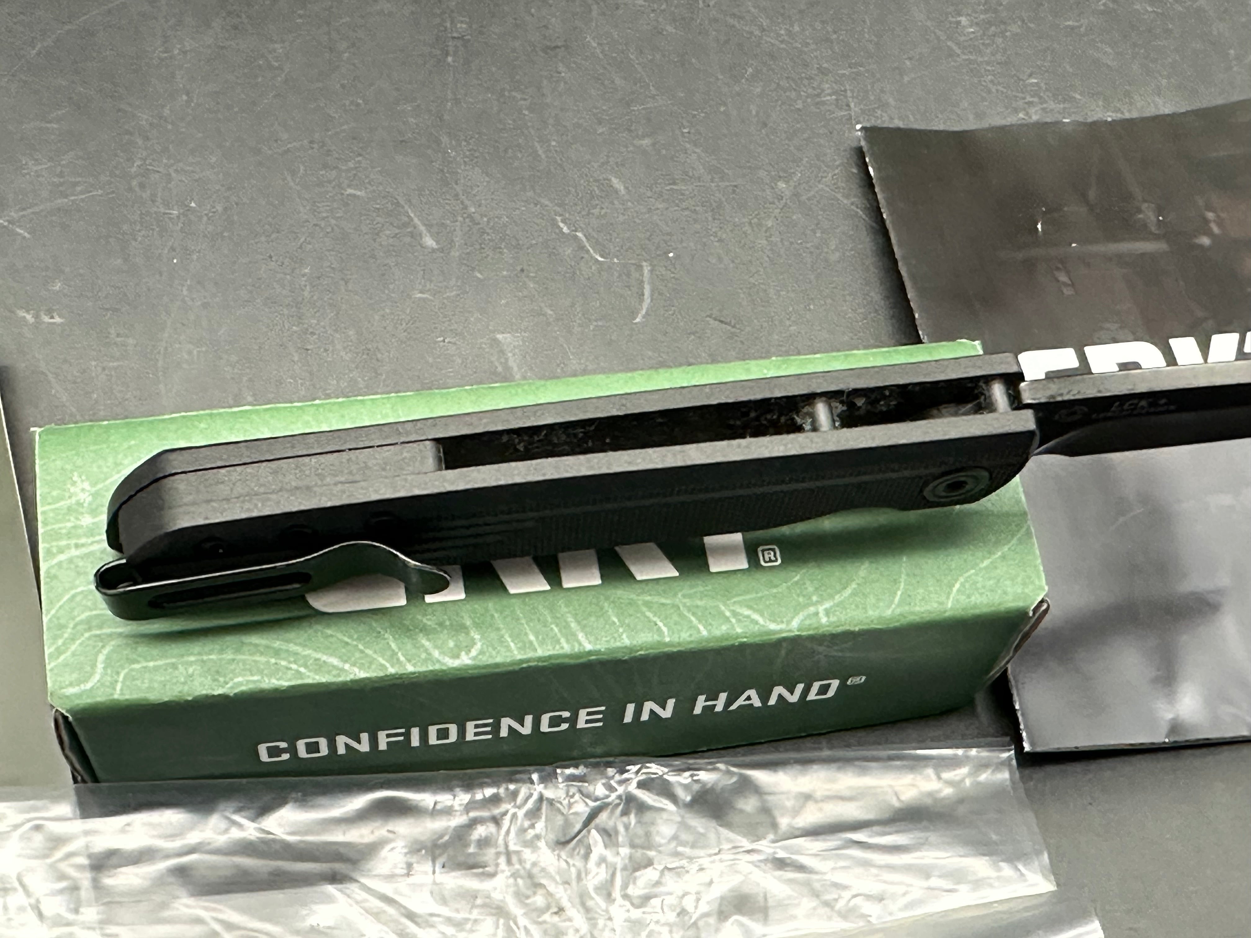 CRKT LCK + Spring Assisted Reverse Tanto Knife Black FRN (3.3" Black)