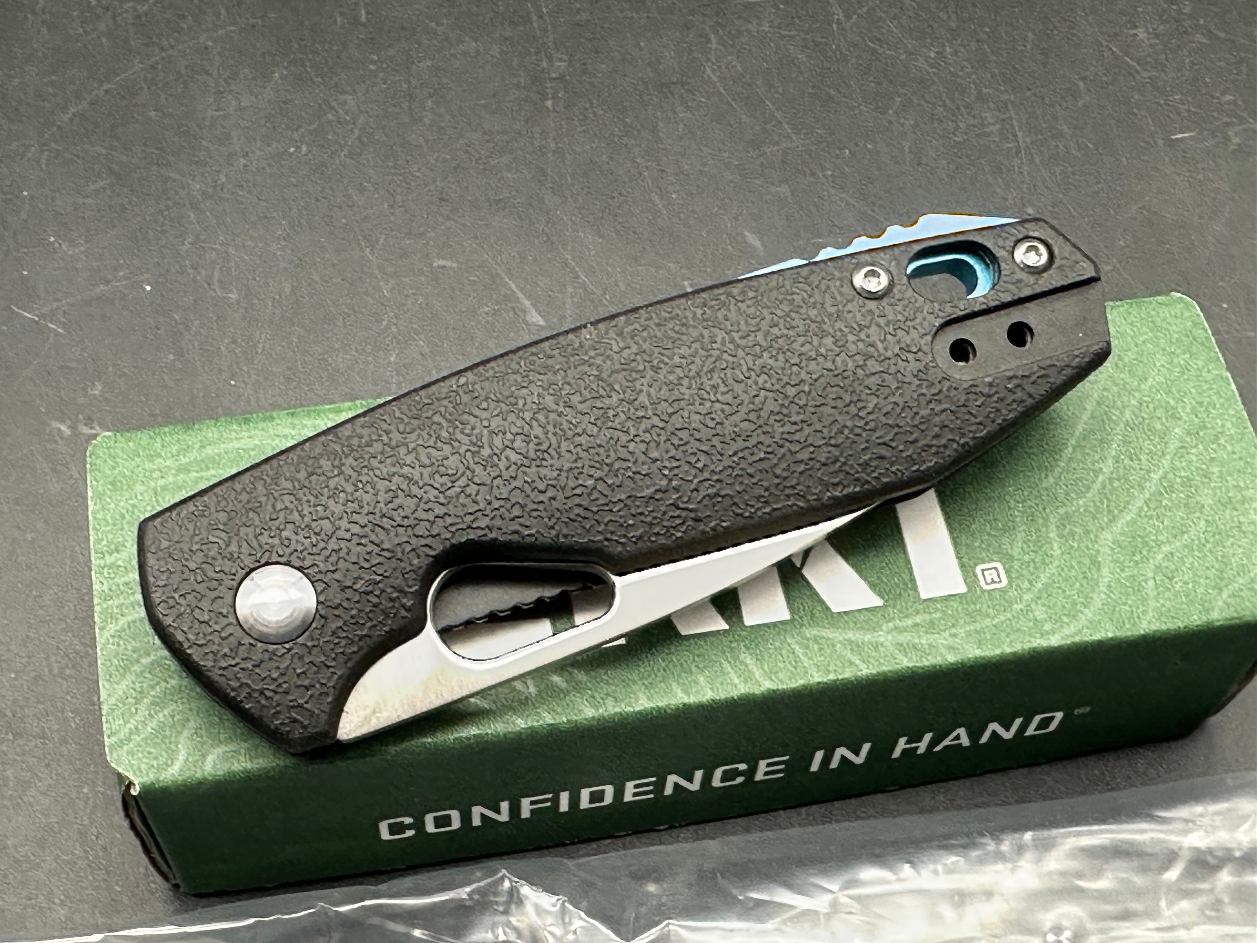 CRKT Vox Piet Liner Lock Knife Black GFN (2.63" Satin)