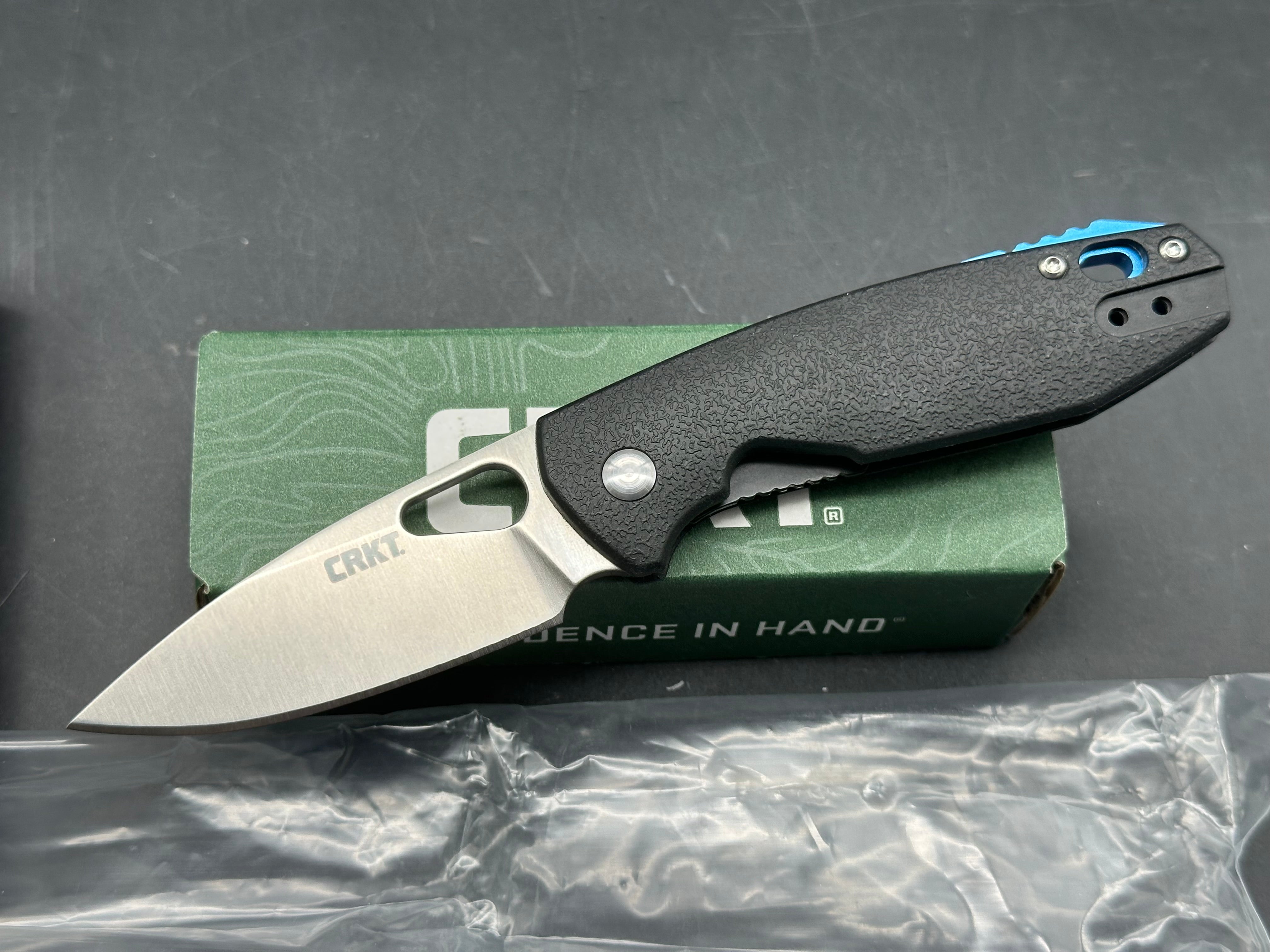 CRKT Vox Piet Liner Lock Knife Black GFN (2.63" Satin)
