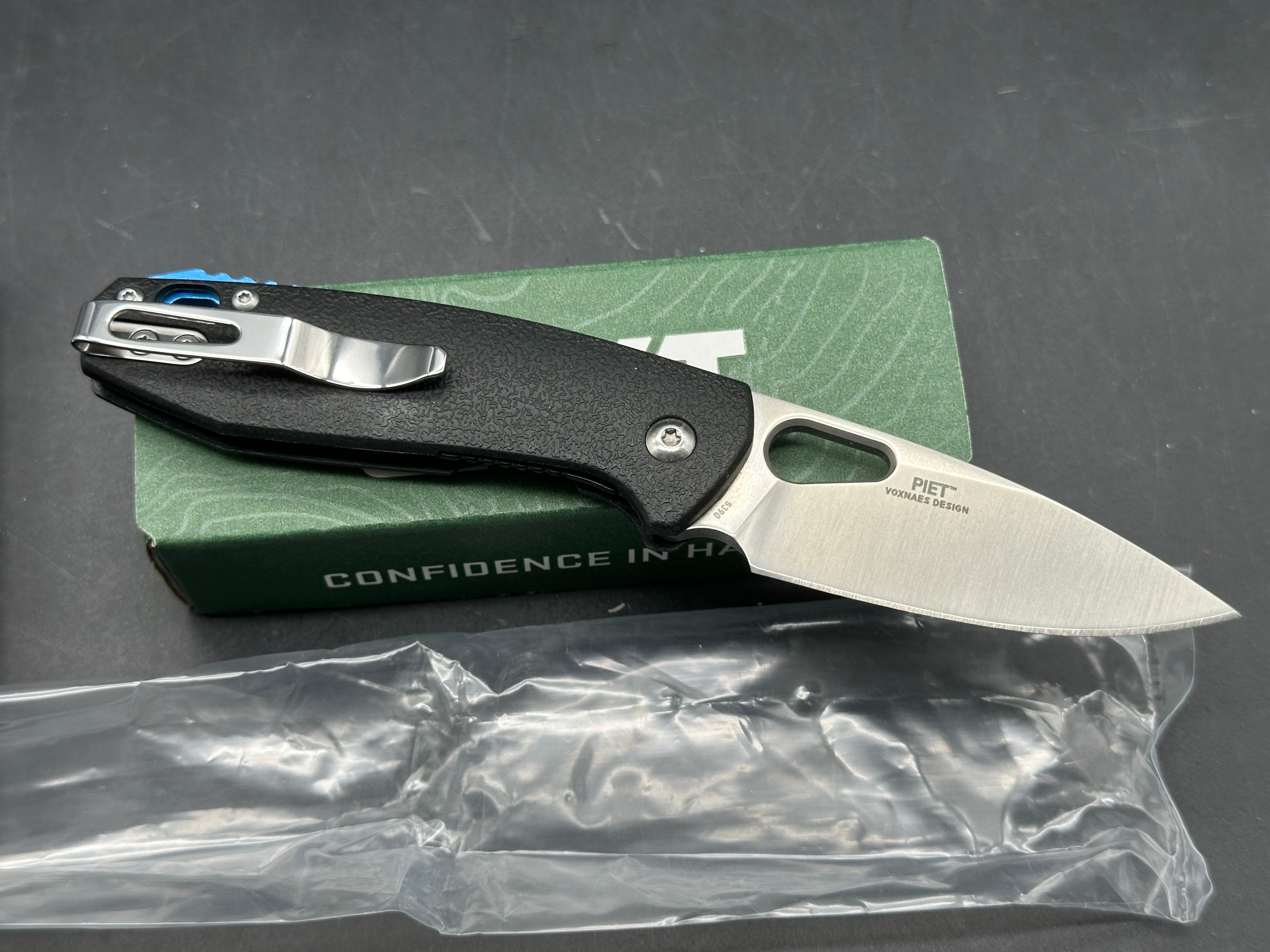 CRKT Vox Piet Liner Lock Knife Black GFN (2.63" Satin)