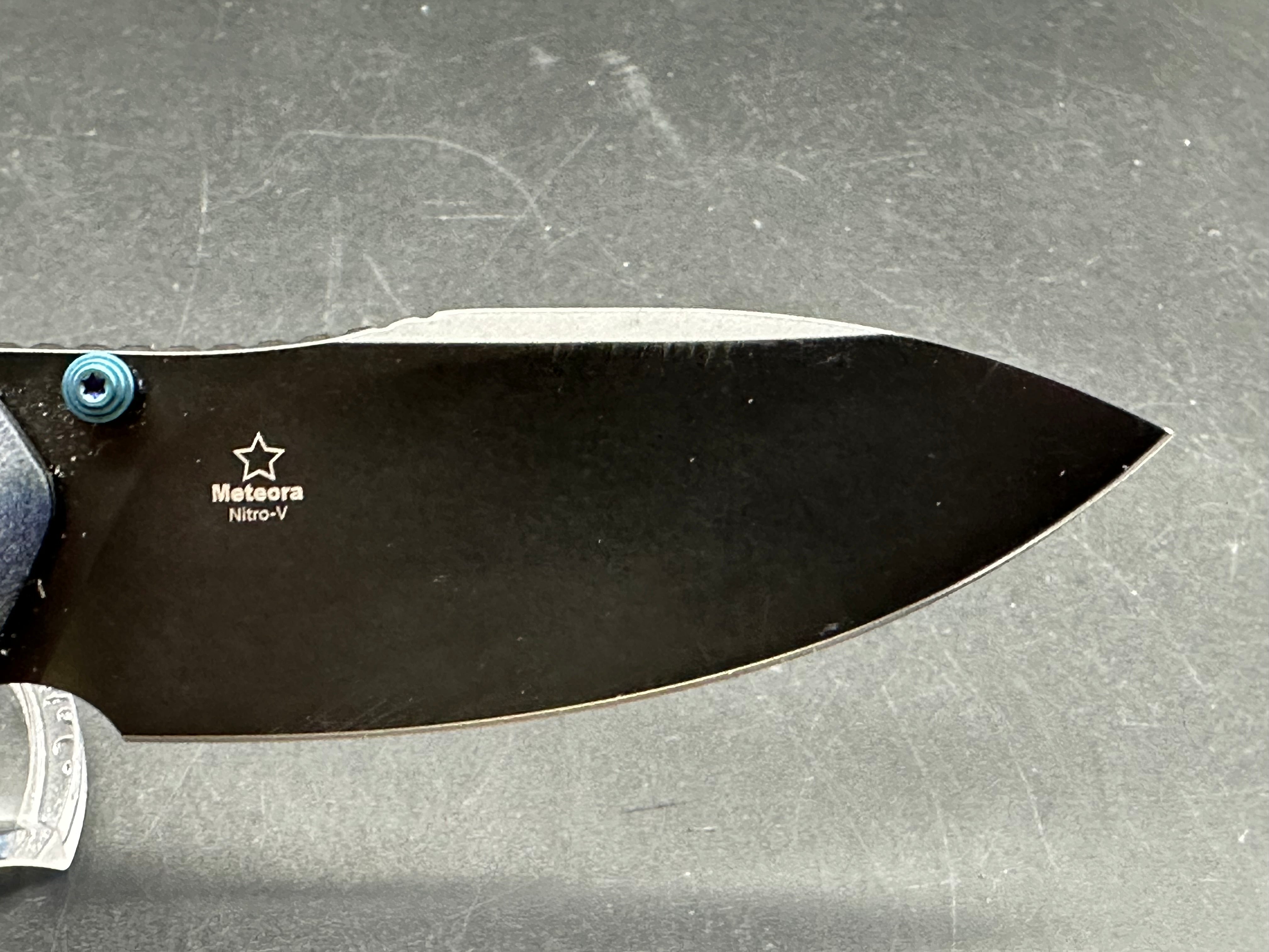 Kizer Meteora  Blue Richlite Nitro V