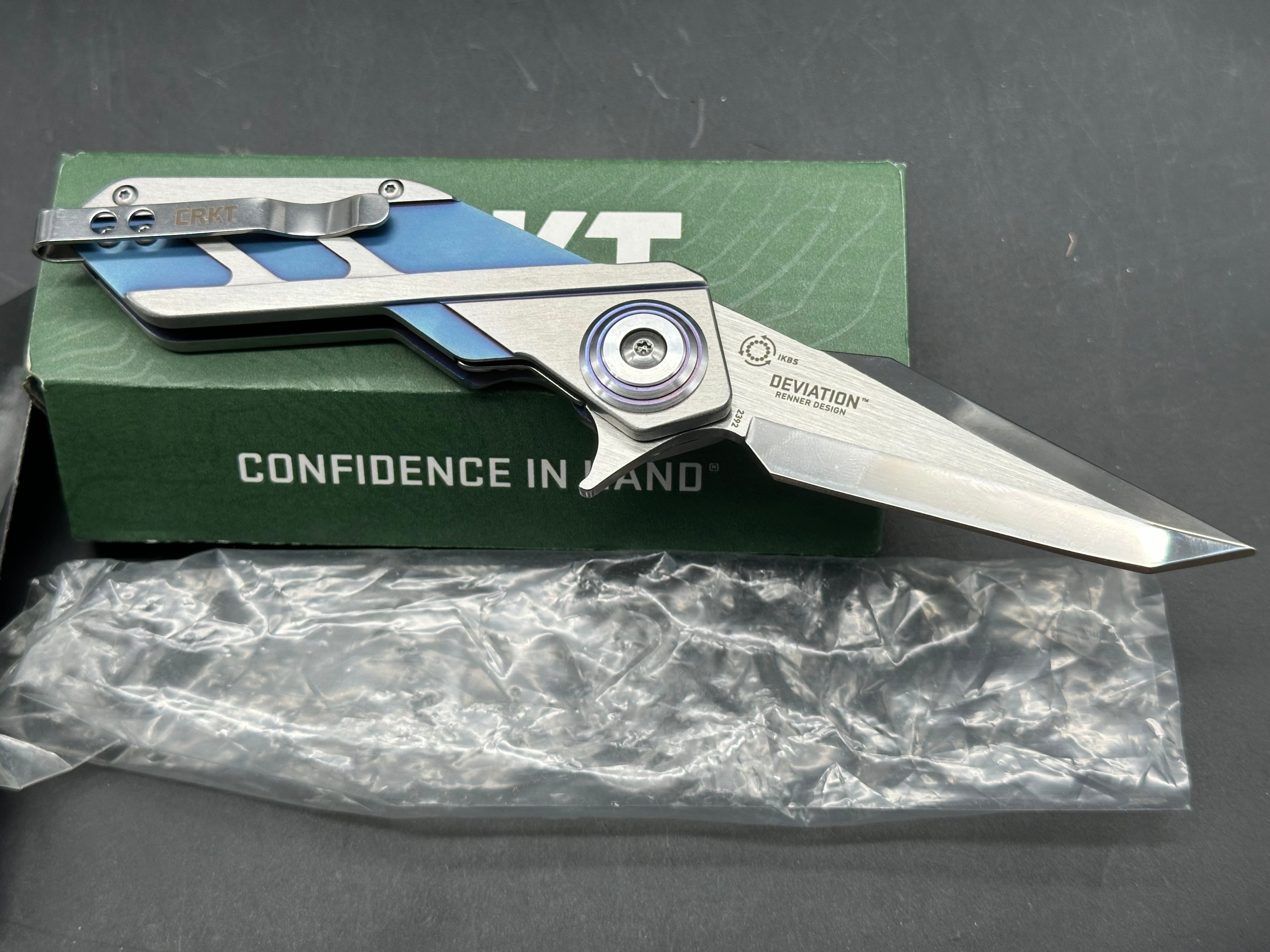 CRKT Renner Deviation Liner Lock Knife (3.1" Satin)