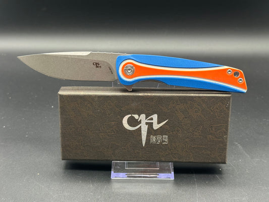 CH KNIVES CH3511-BL-OR G10 FOLDER KNIFE BLUE & ORANGE G10 HANDLE