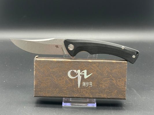 CH KNIVES FOLDING KNIFE BLACK MICARTA HANDLE D2