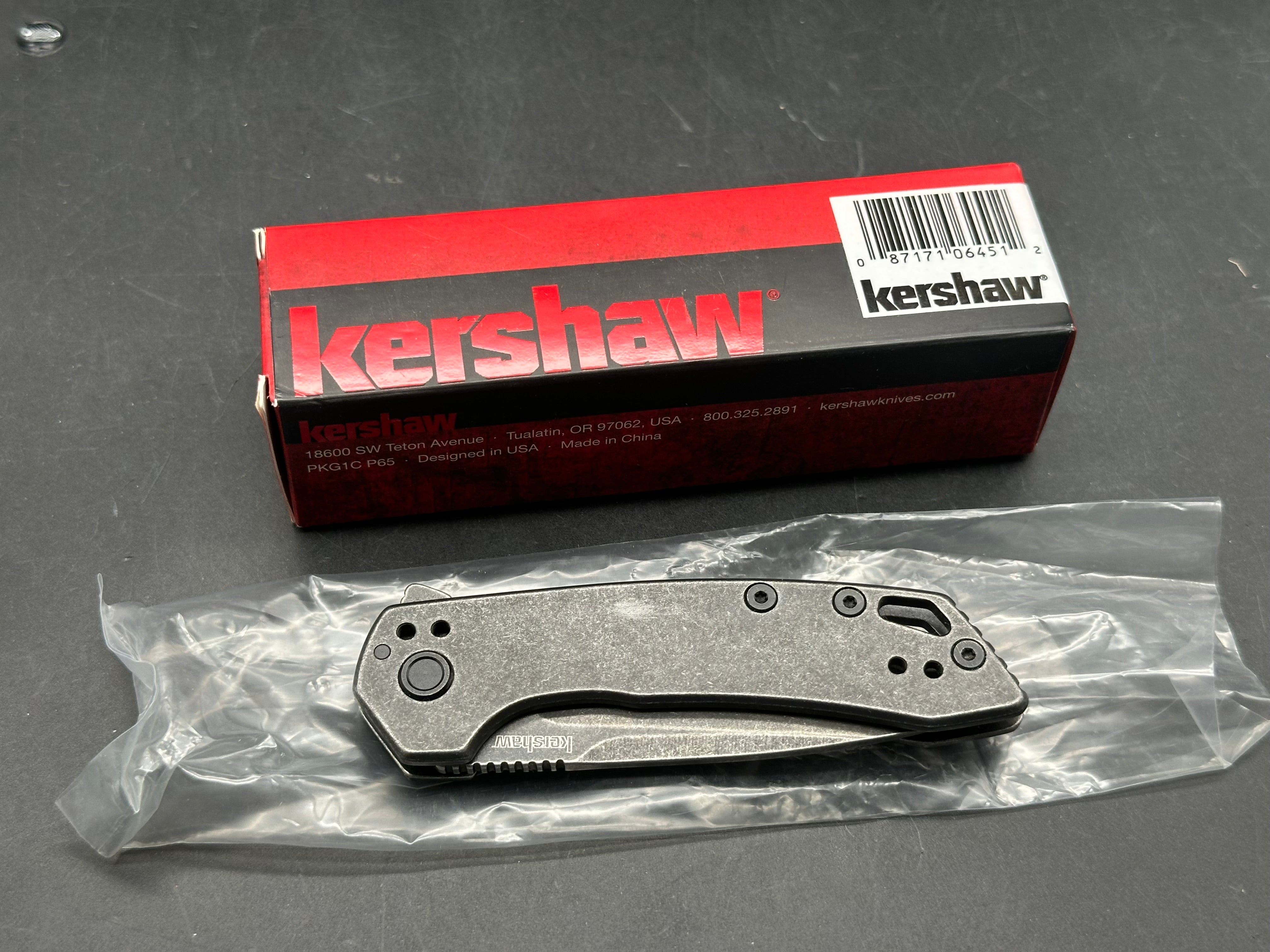 Kershaw Radar Frame Lock Knife Black Steel (2.9" Black SW)
