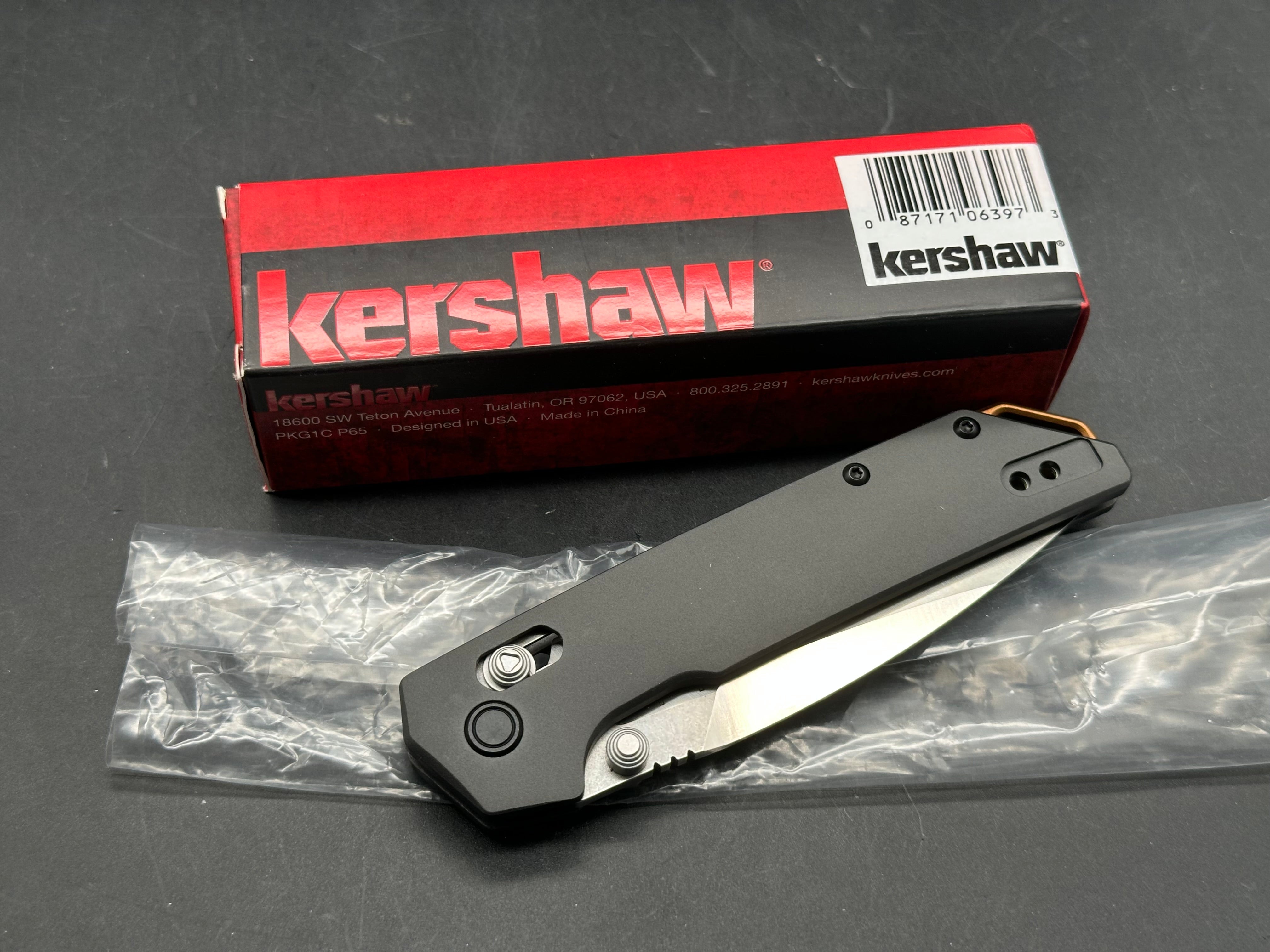 Kershaw Iridium DuraLock Knife Gray Aluminum (3.5" Satin D2)