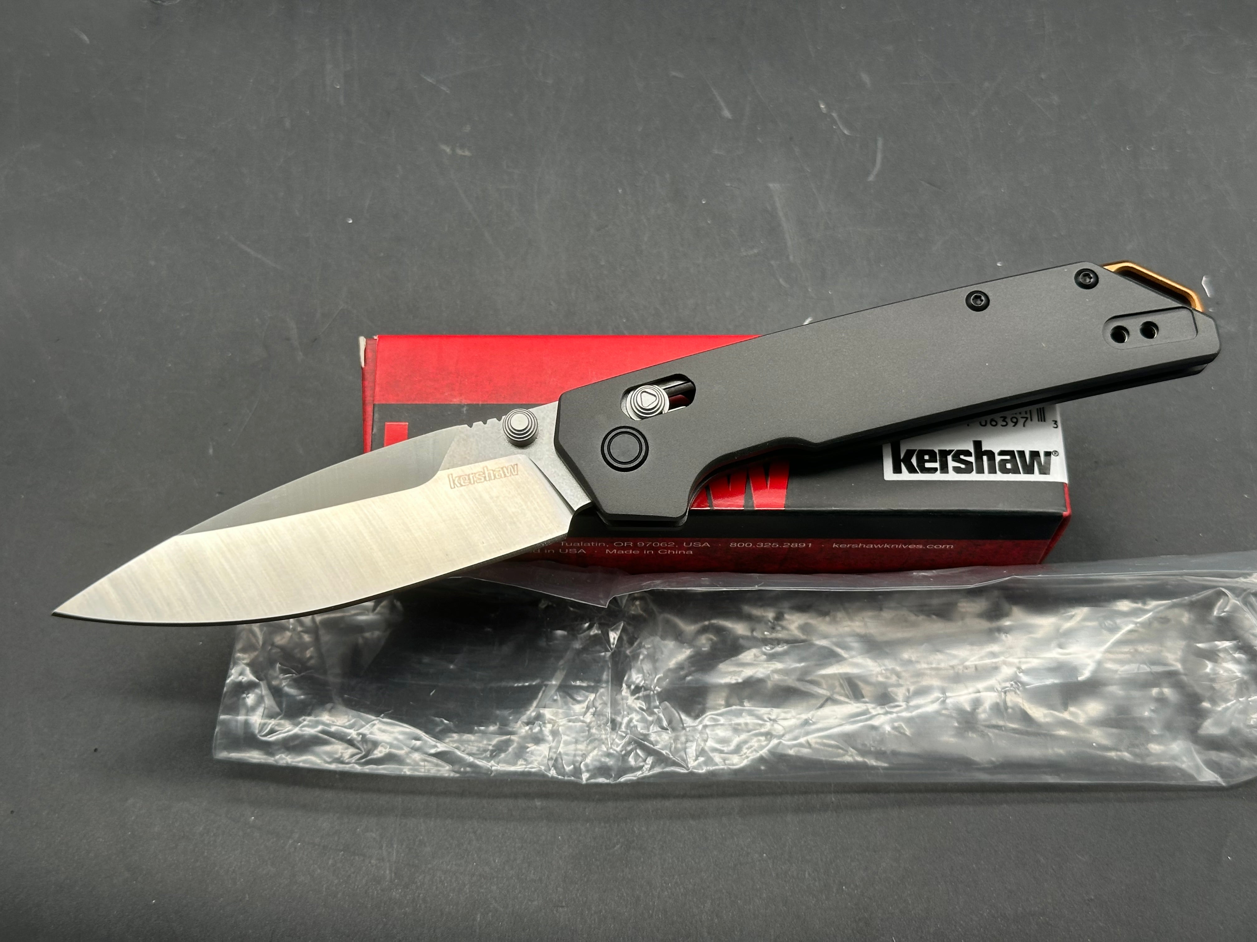 Kershaw Iridium DuraLock Knife Gray Aluminum (3.5" Satin D2)