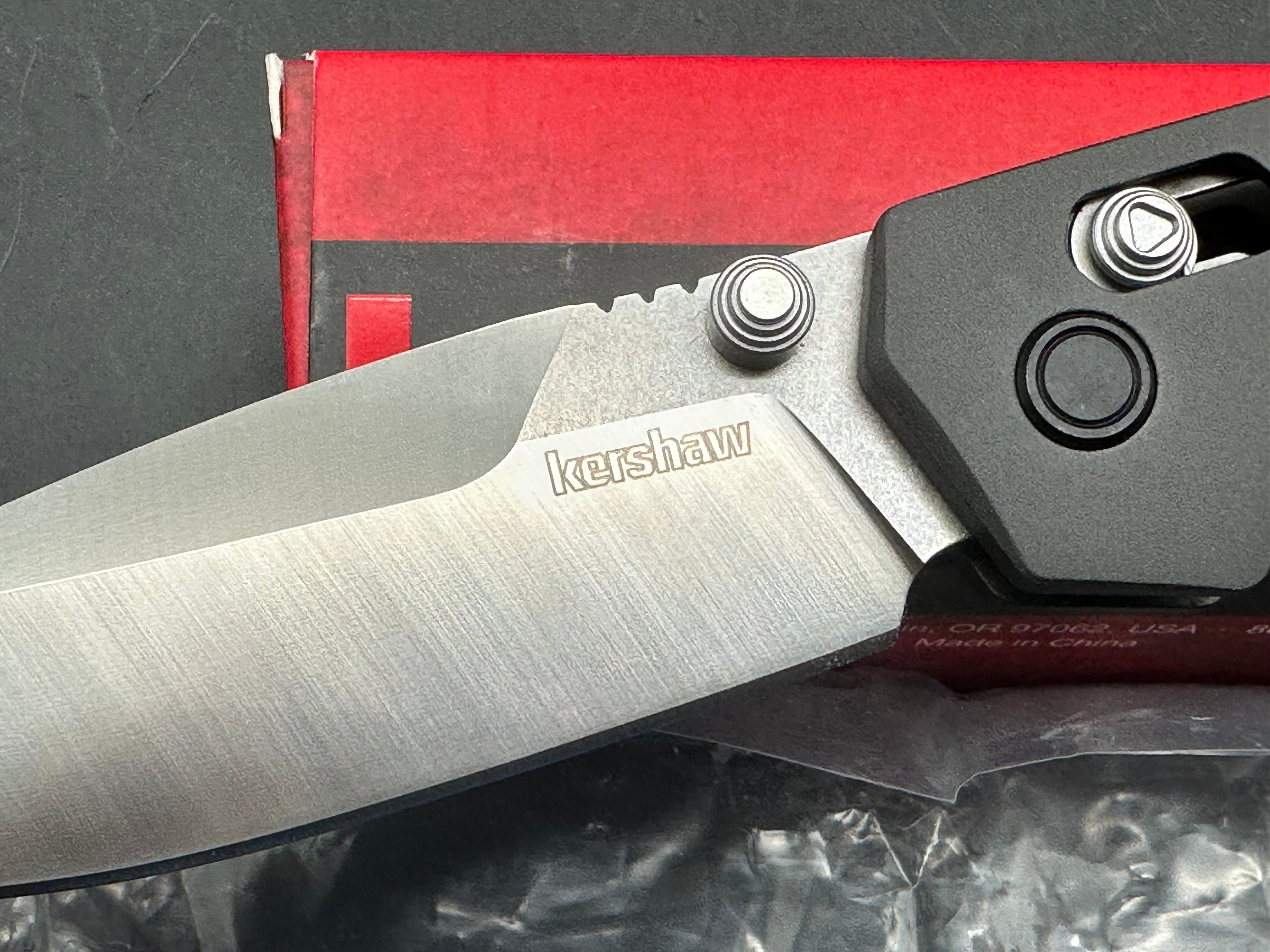 Kershaw Iridium DuraLock Knife Gray Aluminum (3.5" Satin D2)