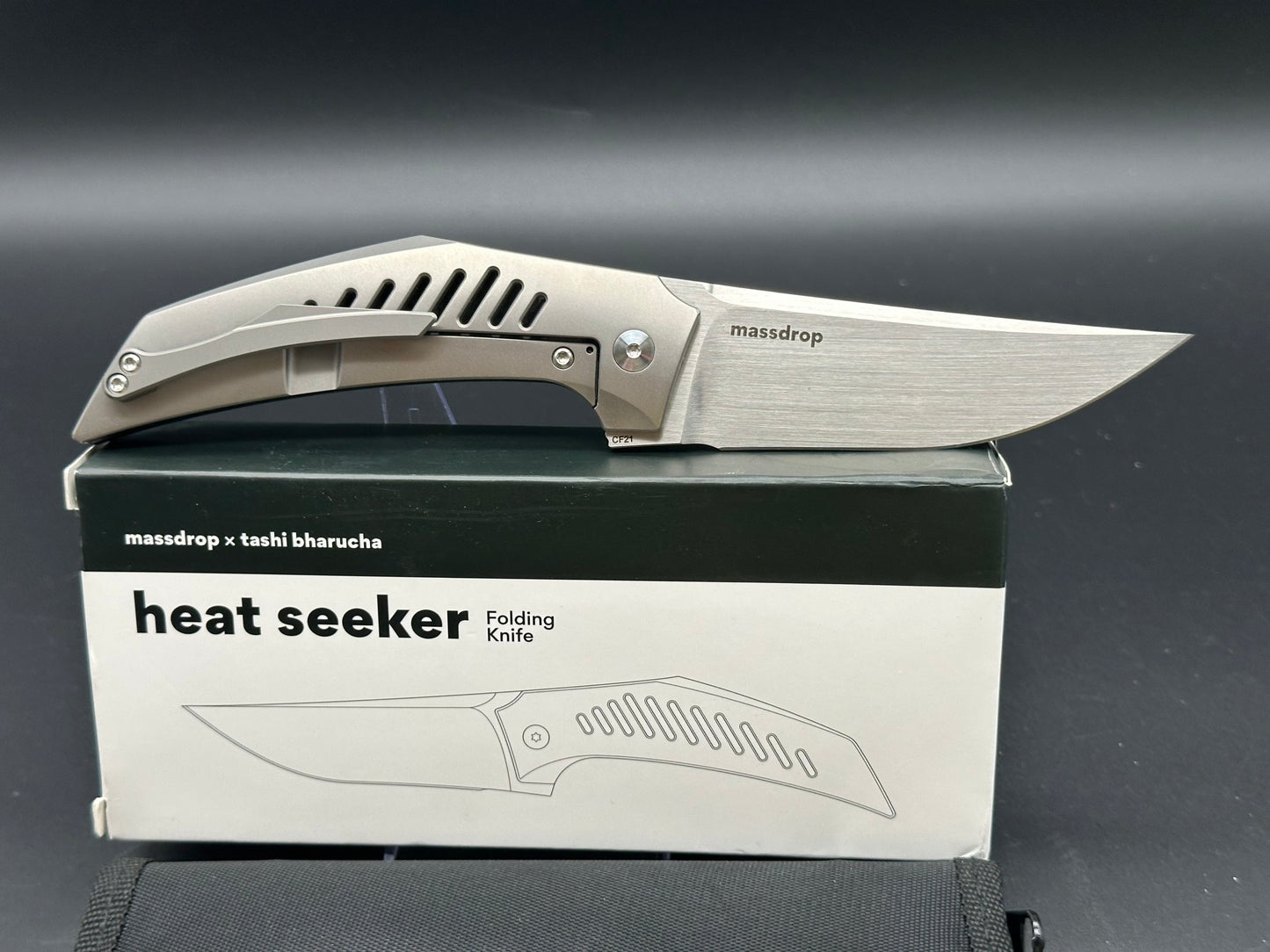 MASSDROP X TASHI BHARUCHA HEAT SEEKER FOLDING KNIFE