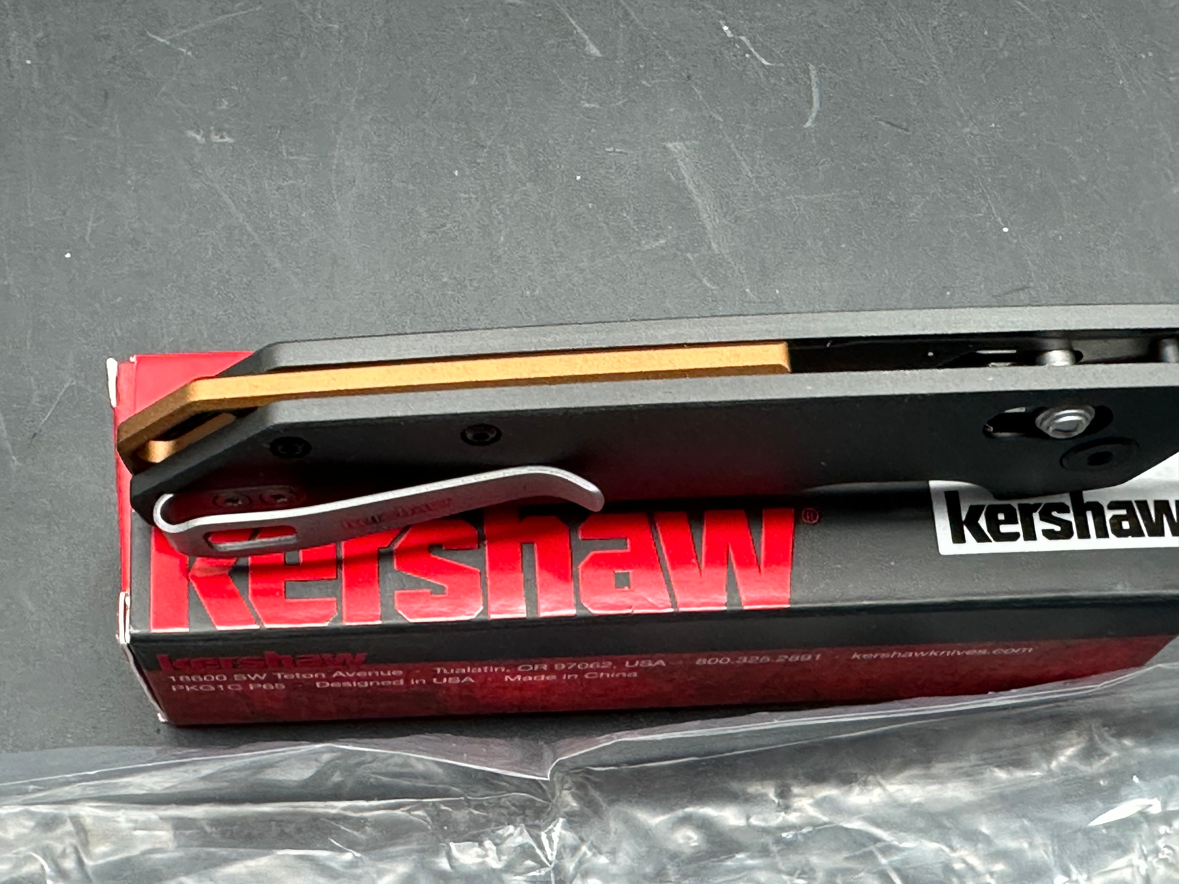 Kershaw Iridium DuraLock Knife Gray Aluminum (3.5" Satin D2)