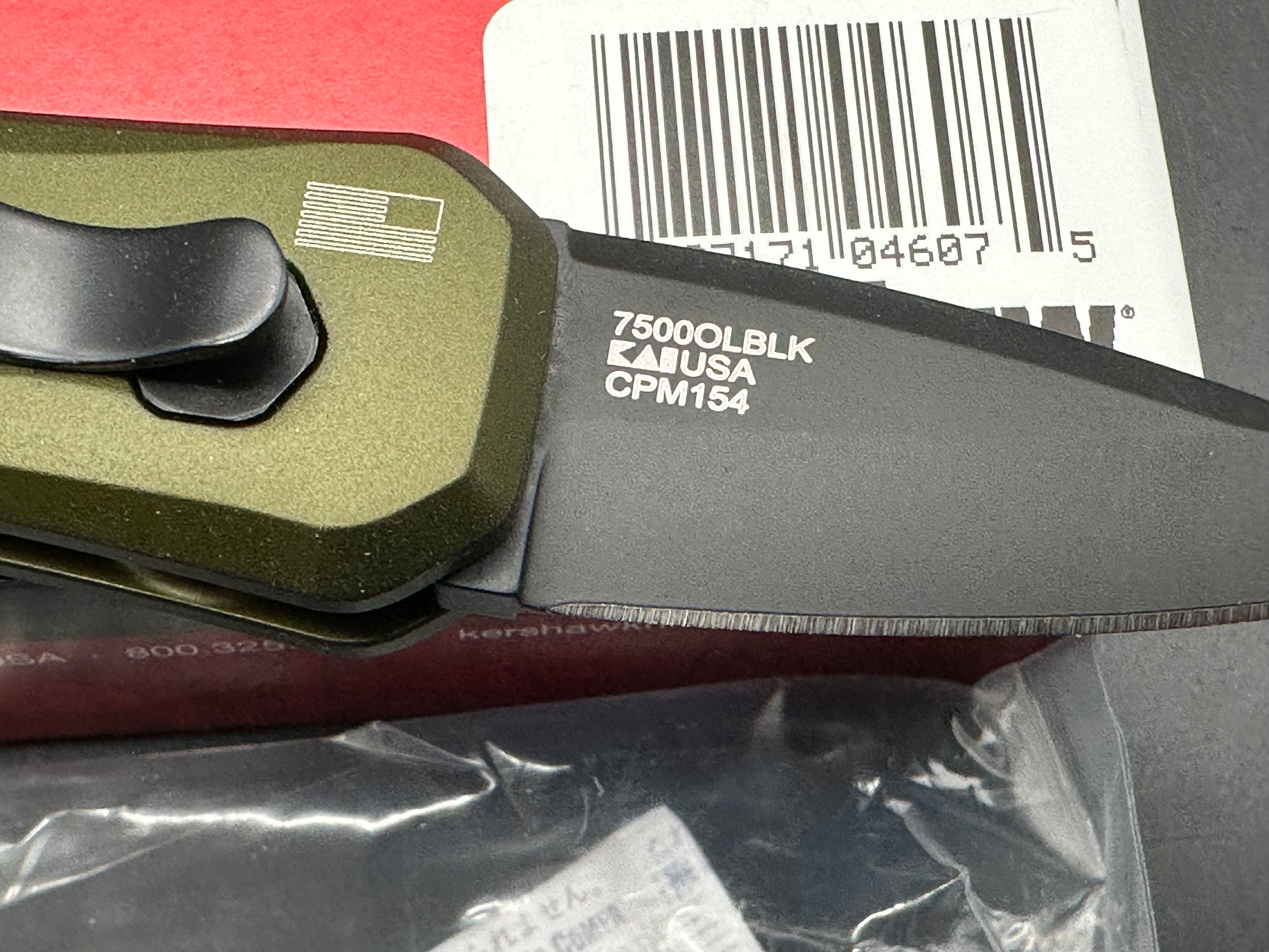 Kershaw Launch 4 MagnaCut CA Legal Automatic Knife Olive Drab (1.9" Black)