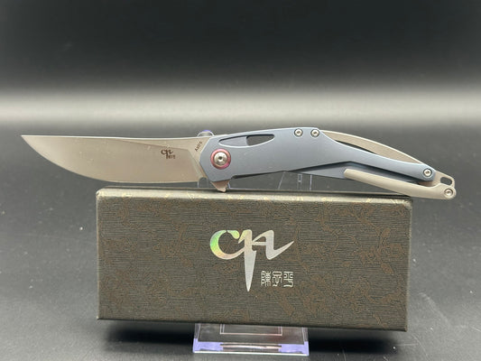 CH KNIVES ASTRO FRAMELOCK BLUE TITANIUM FOLDING BOHLER M390 POCKET KNIFE