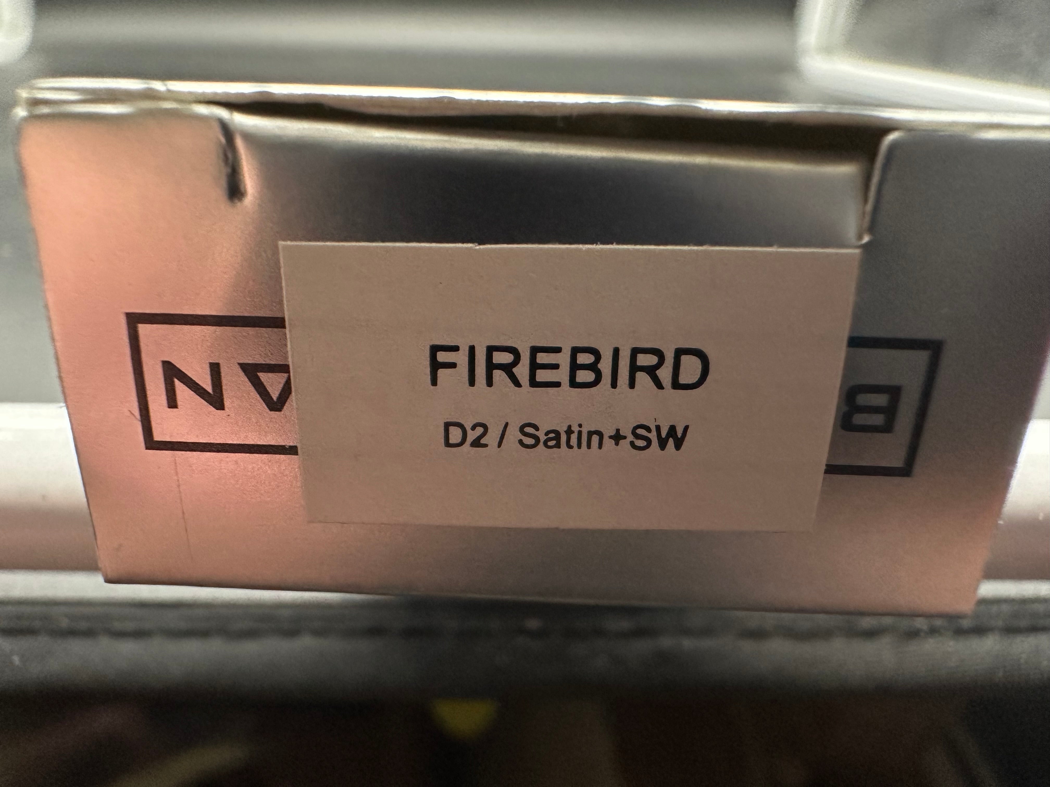 Bestechman Firebird 3.54" D2 Satin Blade with Black G10 Scales