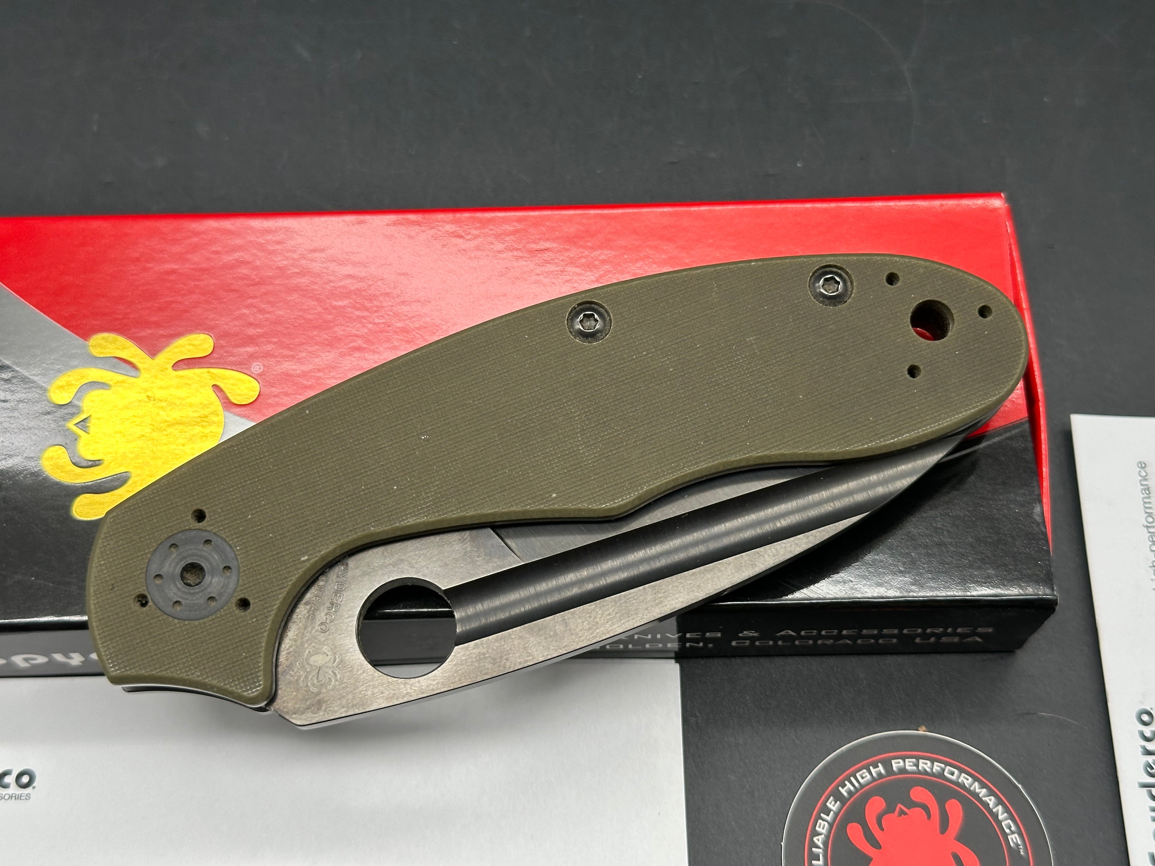 Spyderco Schemp Tuff bowie CruWear  Sprint Run