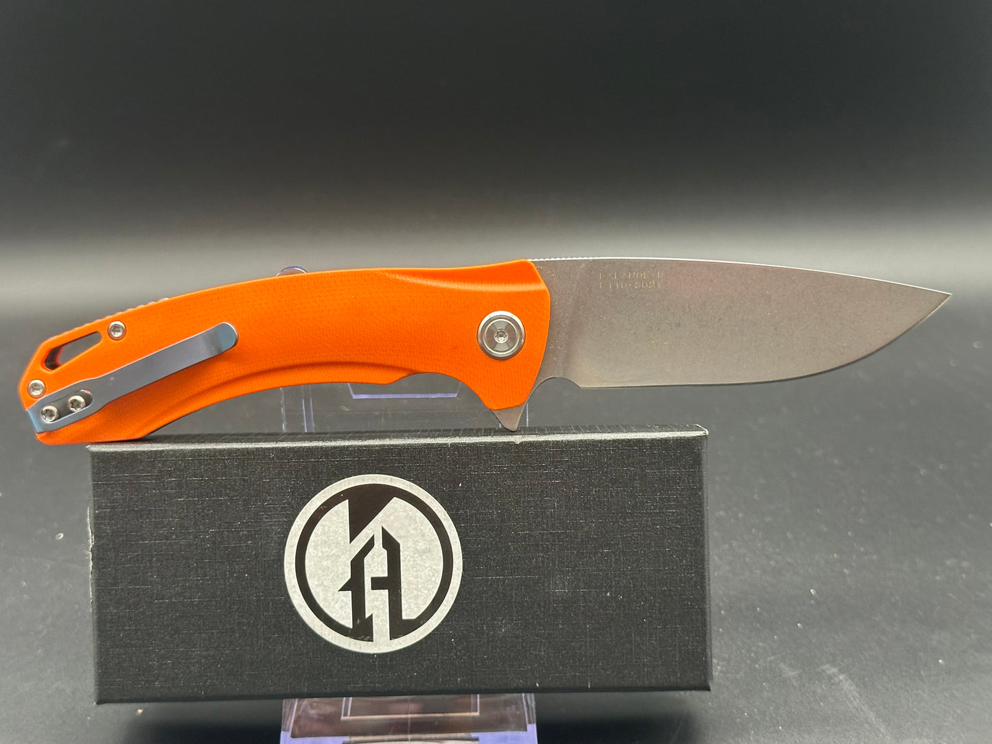 Maxace Balance-K Liner Lock Knife Orange G-10 (3.75" SW)