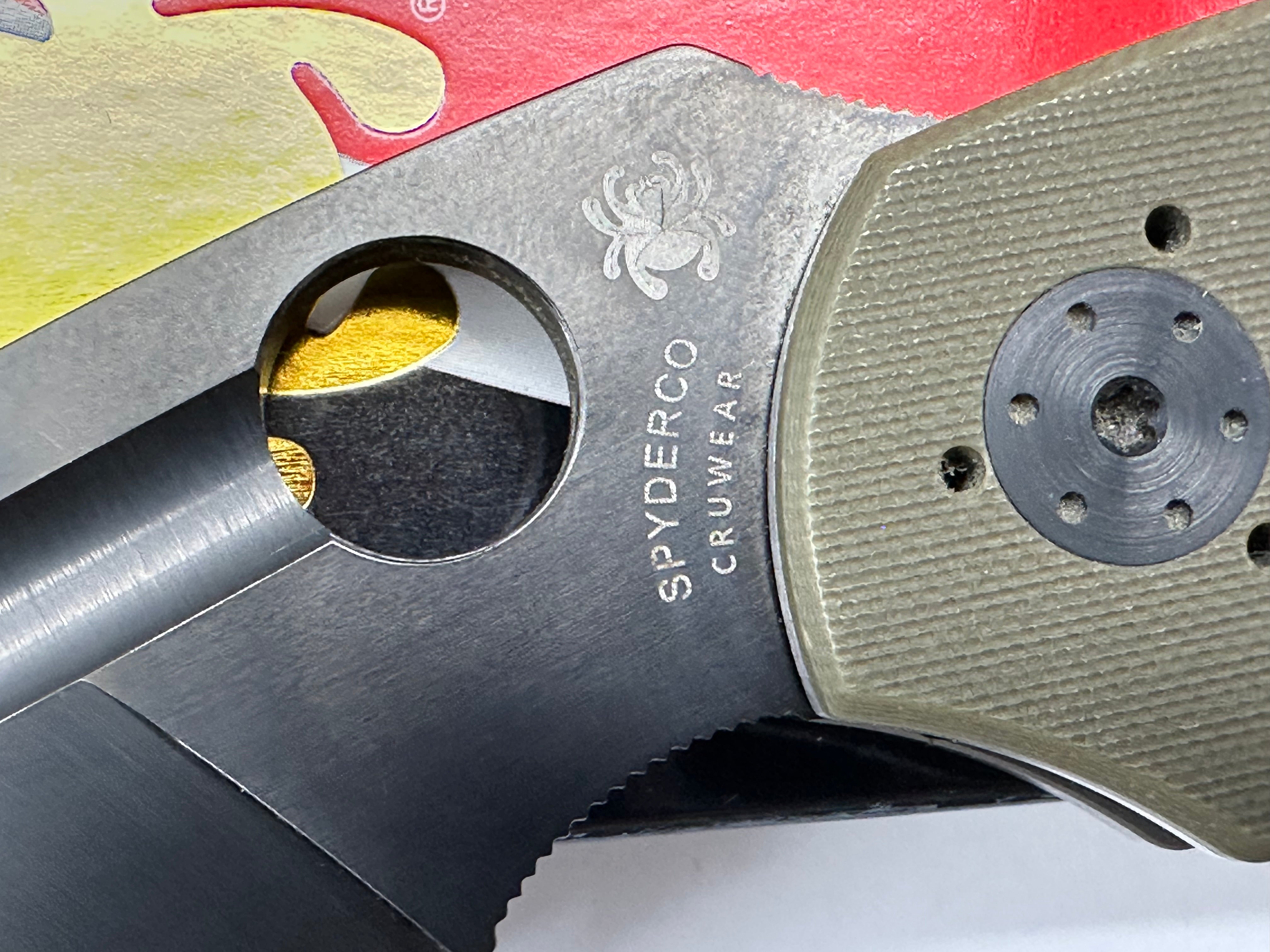 Spyderco Schemp Tuff bowie CruWear  Sprint Run