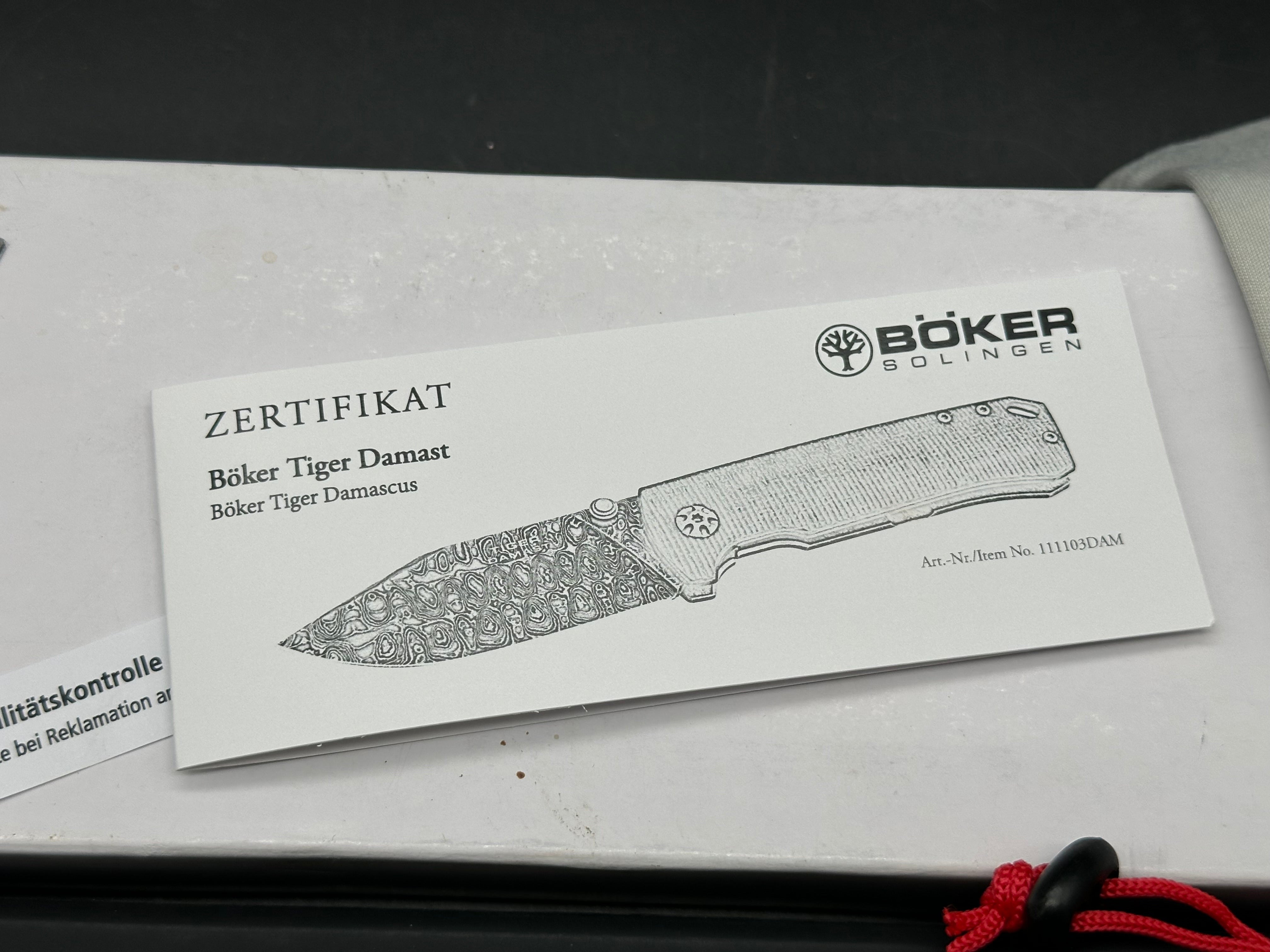 Boker Tiger Damast