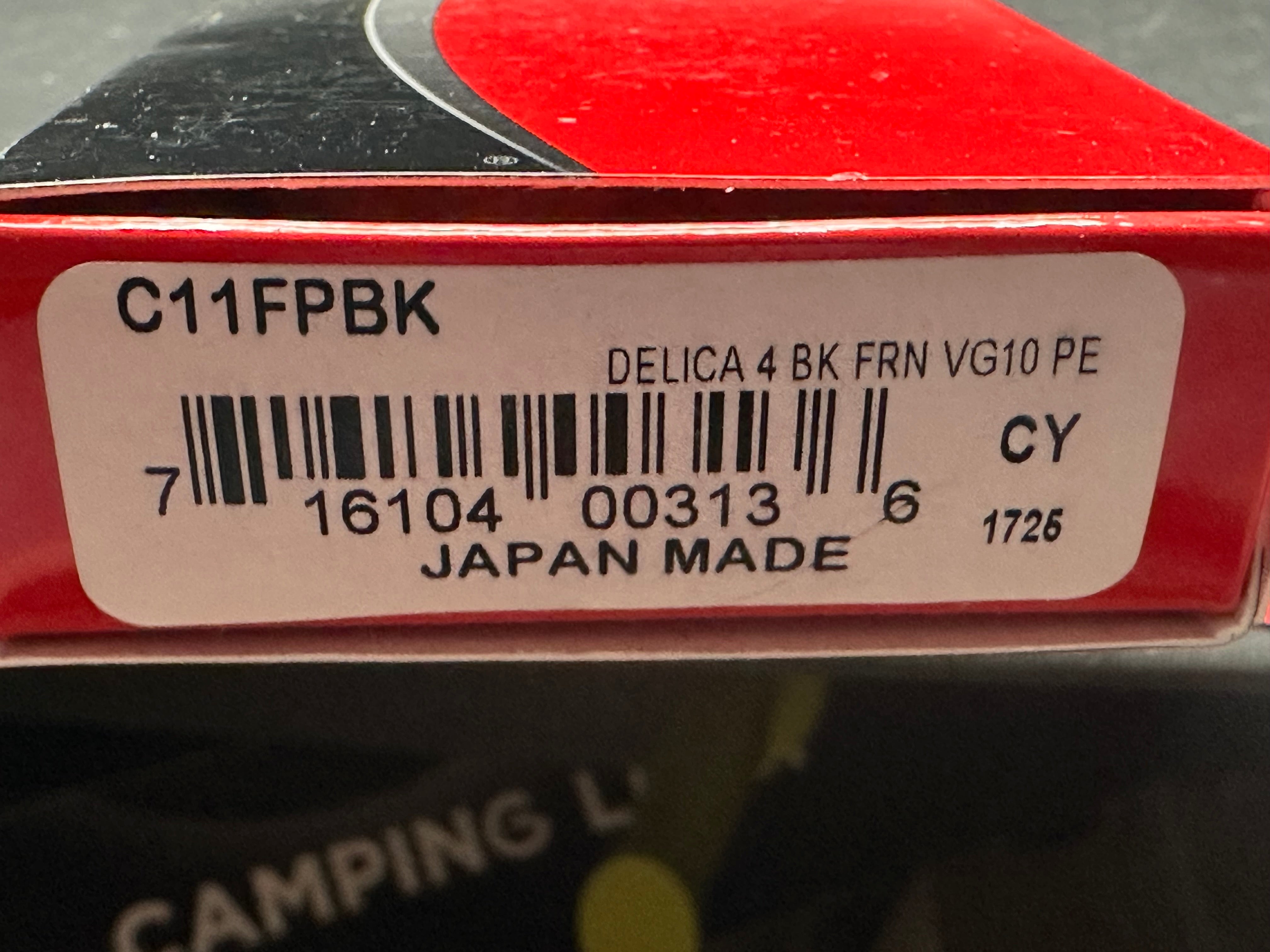 Spyderco Delica 4 2.9" VG-10 Satin Blade with Black FRN Scales