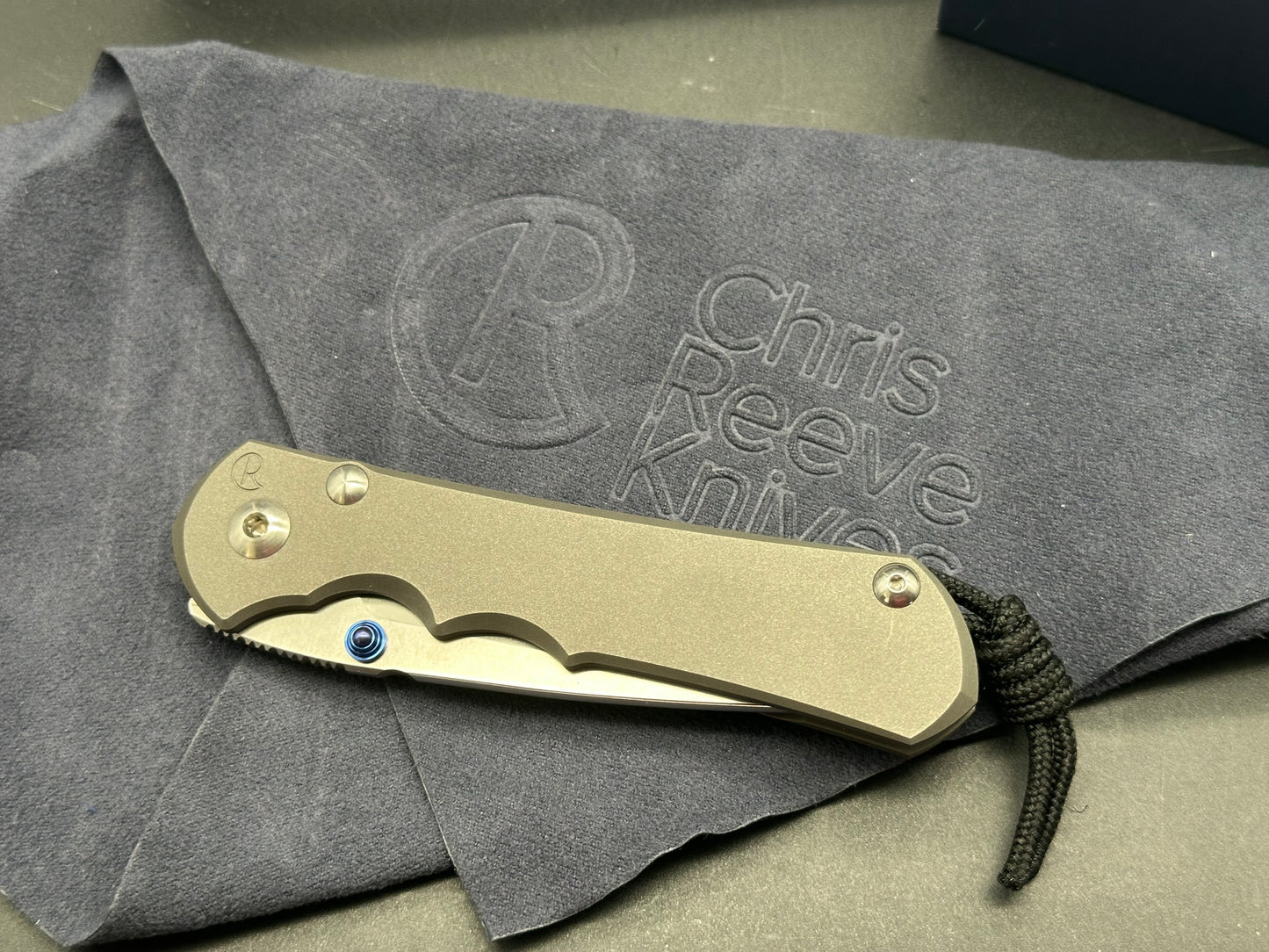 Chris Reeve Knives Large Inkosi Frame Lock Knife (3.5" Stonewash) CRK