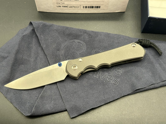 Chris Reeve Knives Large Inkosi Frame Lock Knife (3.5" Stonewash) CRK