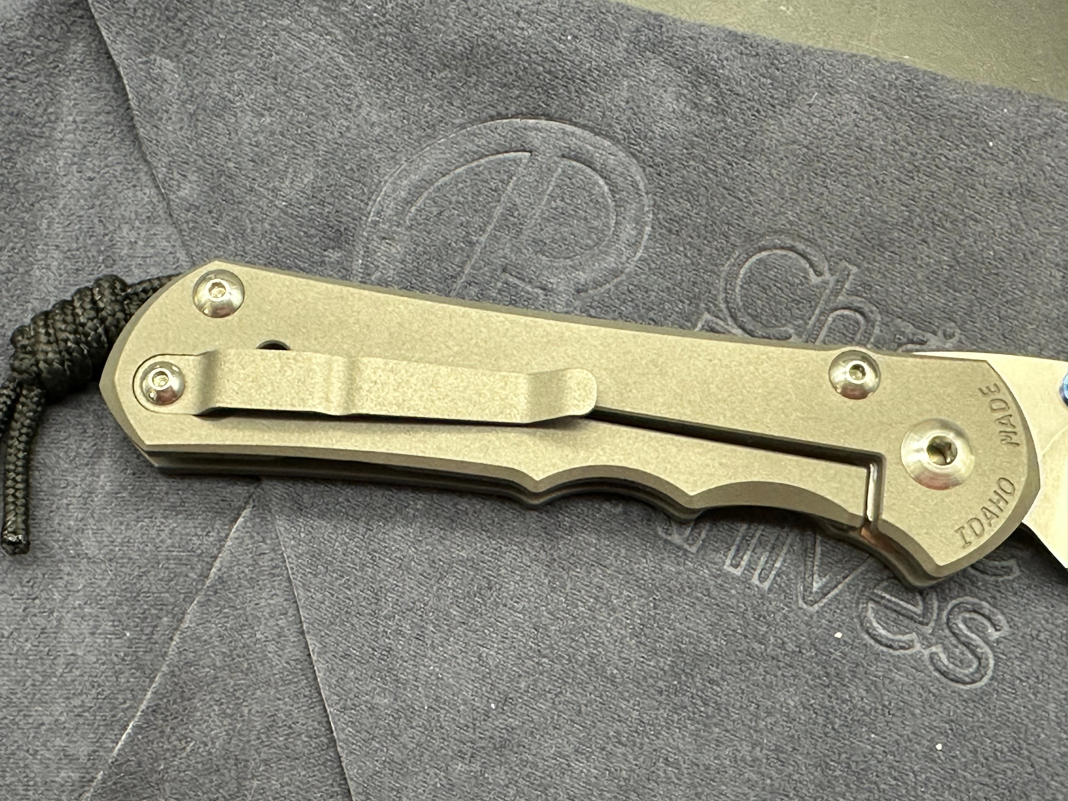 Chris Reeve Knives Large Inkosi Frame Lock Knife (3.5" Stonewash) CRK