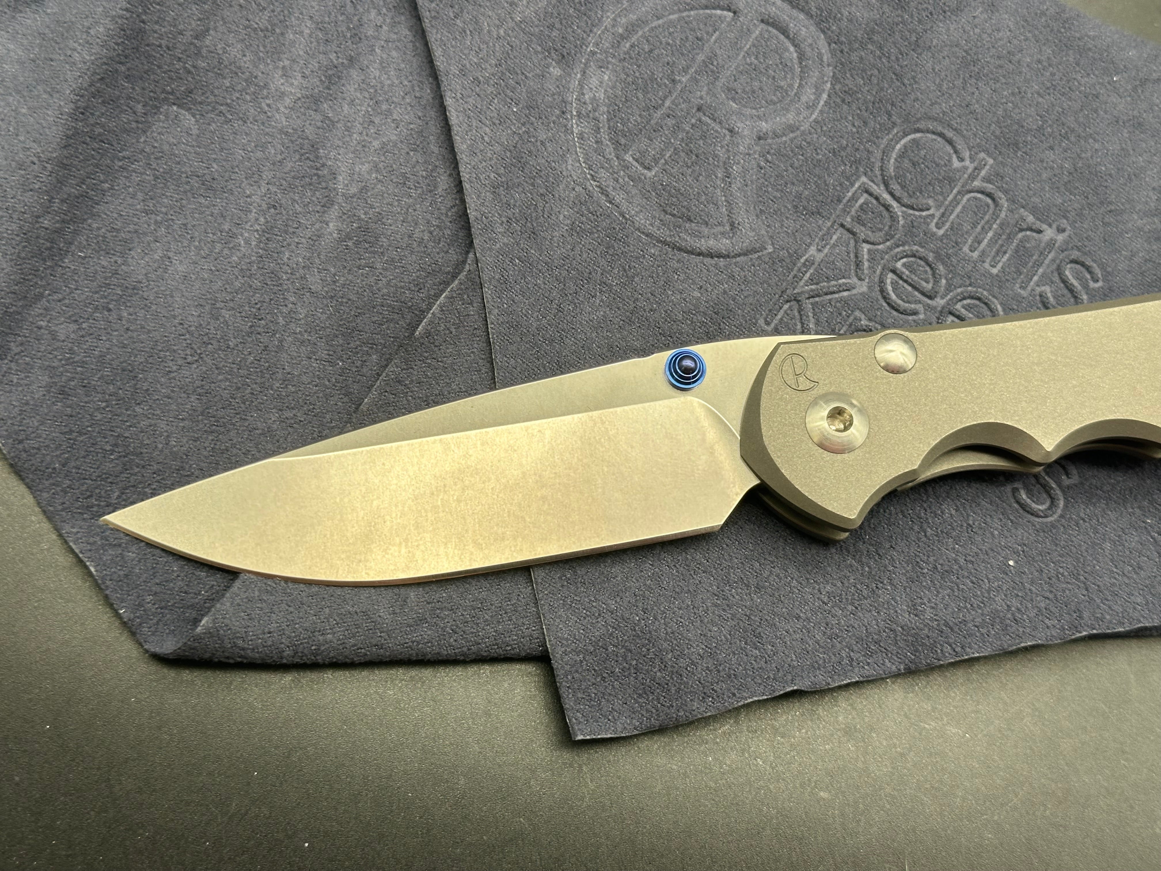 Chris Reeve Knives Large Inkosi Frame Lock Knife (3.5" Stonewash) CRK