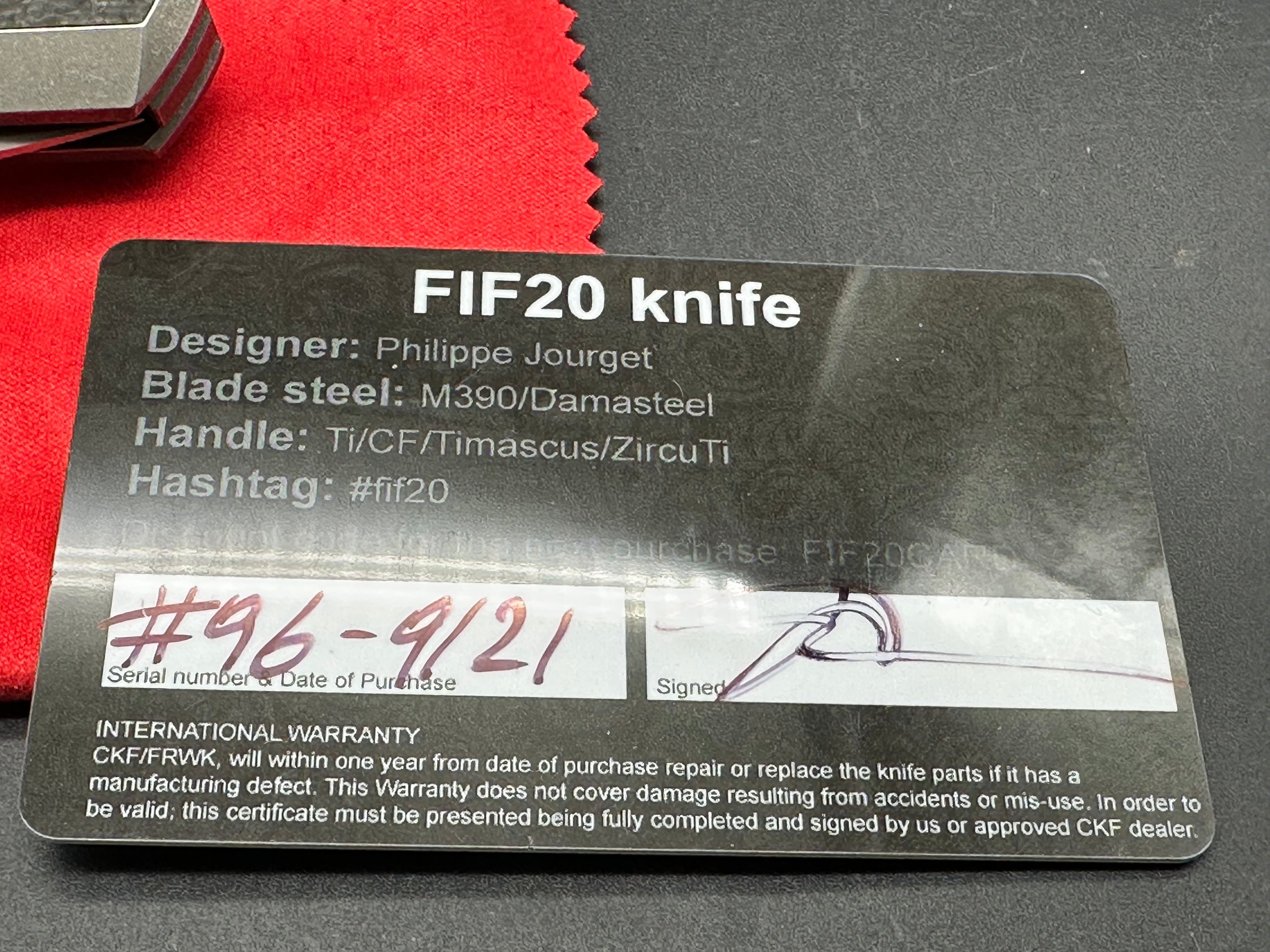 CKF Custom Knife Factory Fif 20