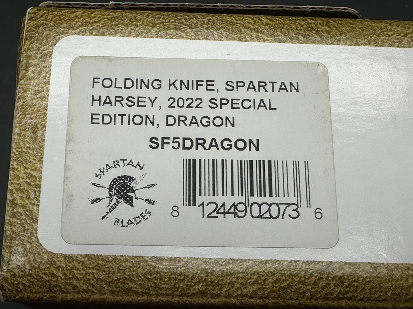 Spartan Harsey Folder - Dragon - 2022 Special Edition