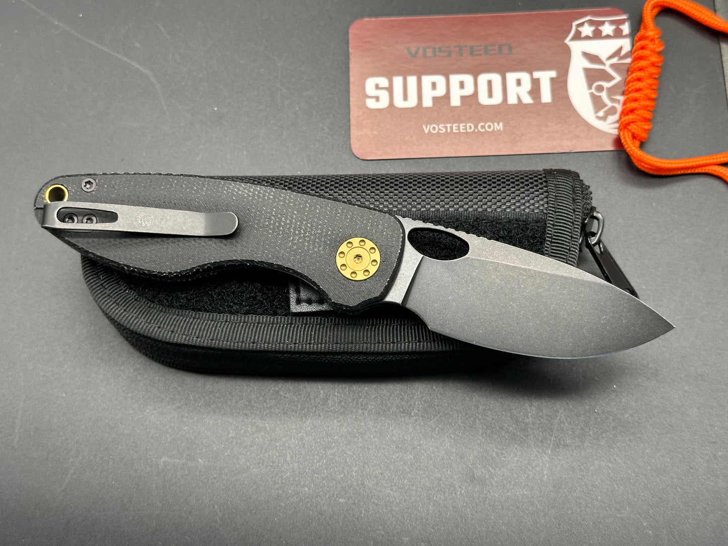 Vosteed Acorn black micarta