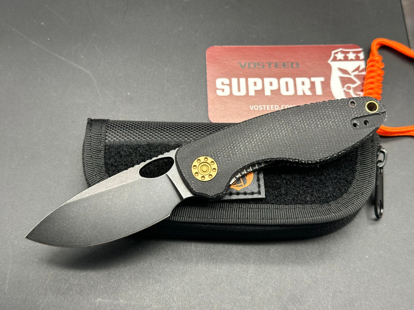 Vosteed Acorn black micarta