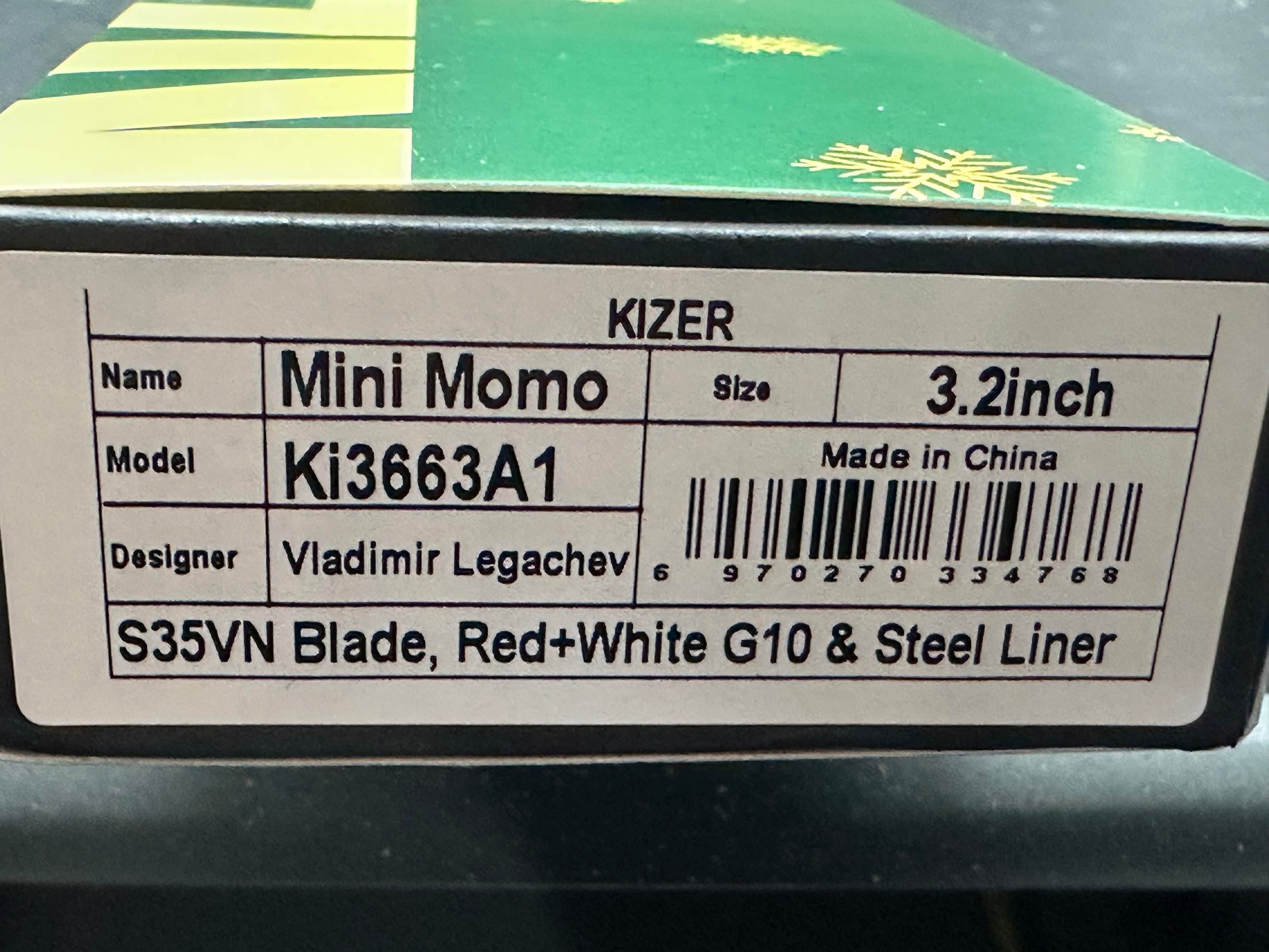 Kizer MINI MOMO S35VN G10 EXCLUSIVE LIMITED