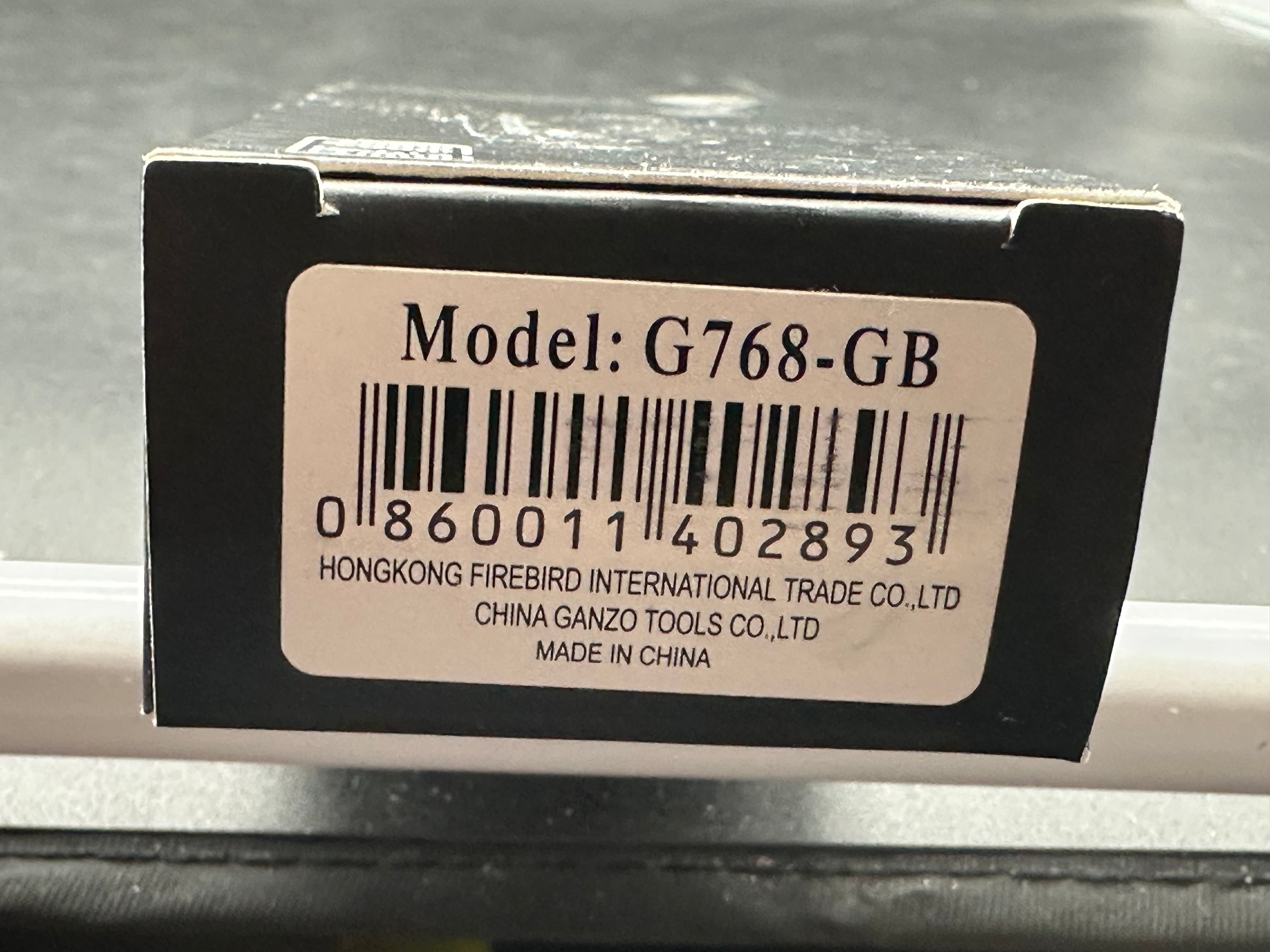 GANZO G768-GB AXIS LOCK FOLDING KNIFE (GREEN G10 HANDLE)