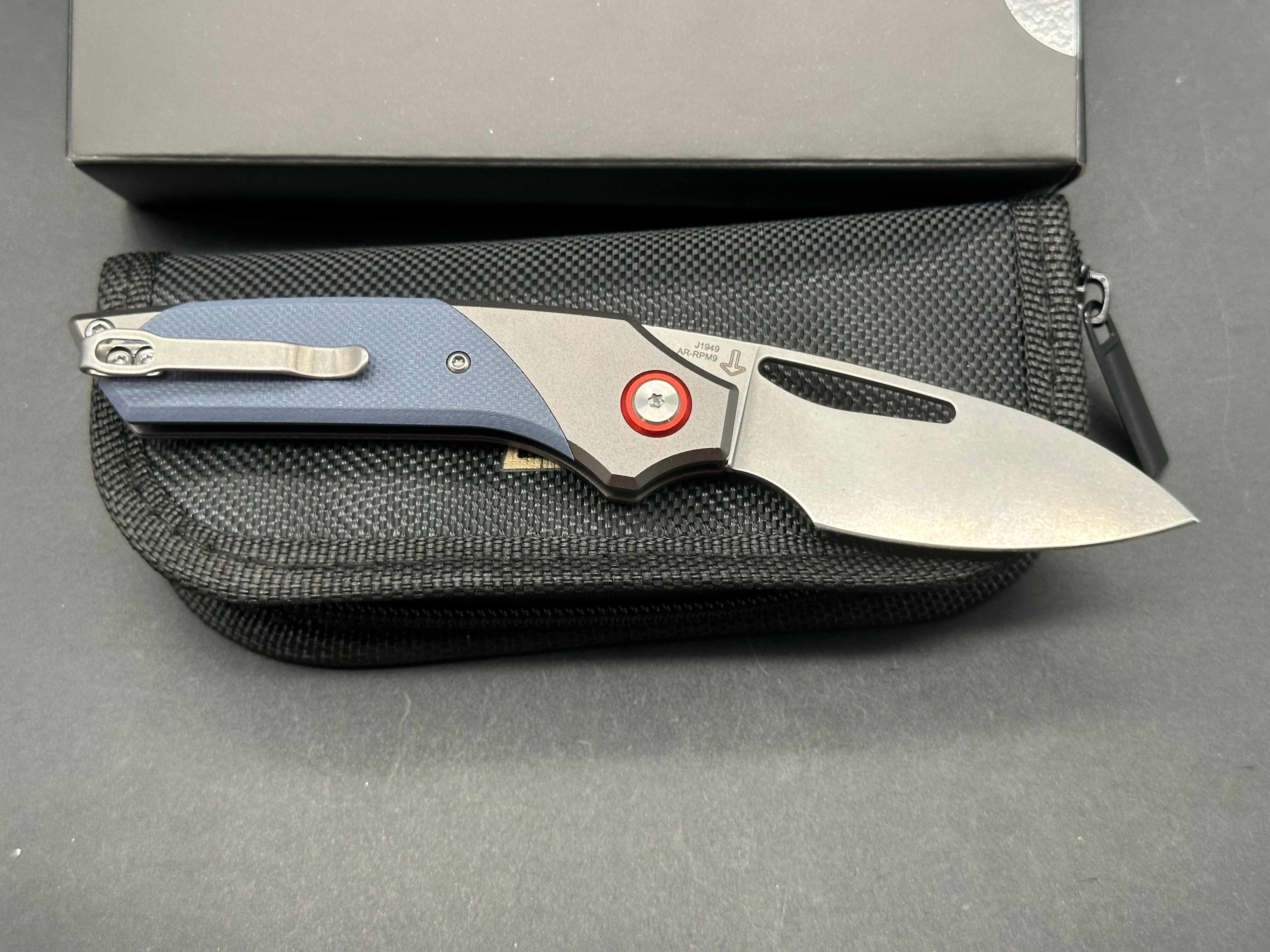 CJRB Version J1949 AR-RPM9 Blade Aluminum and G10 Handle