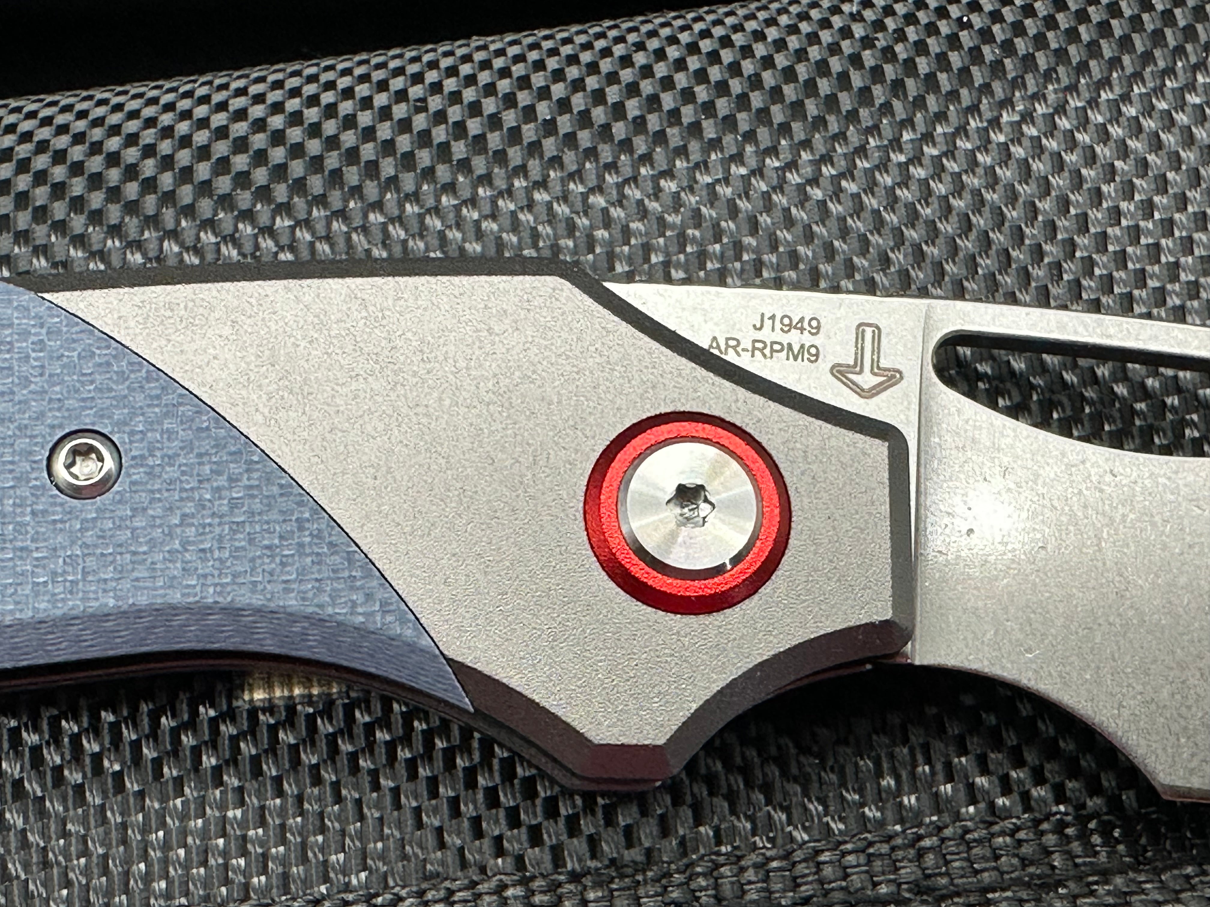 CJRB Version J1949 AR-RPM9 Blade Aluminum and G10 Handle