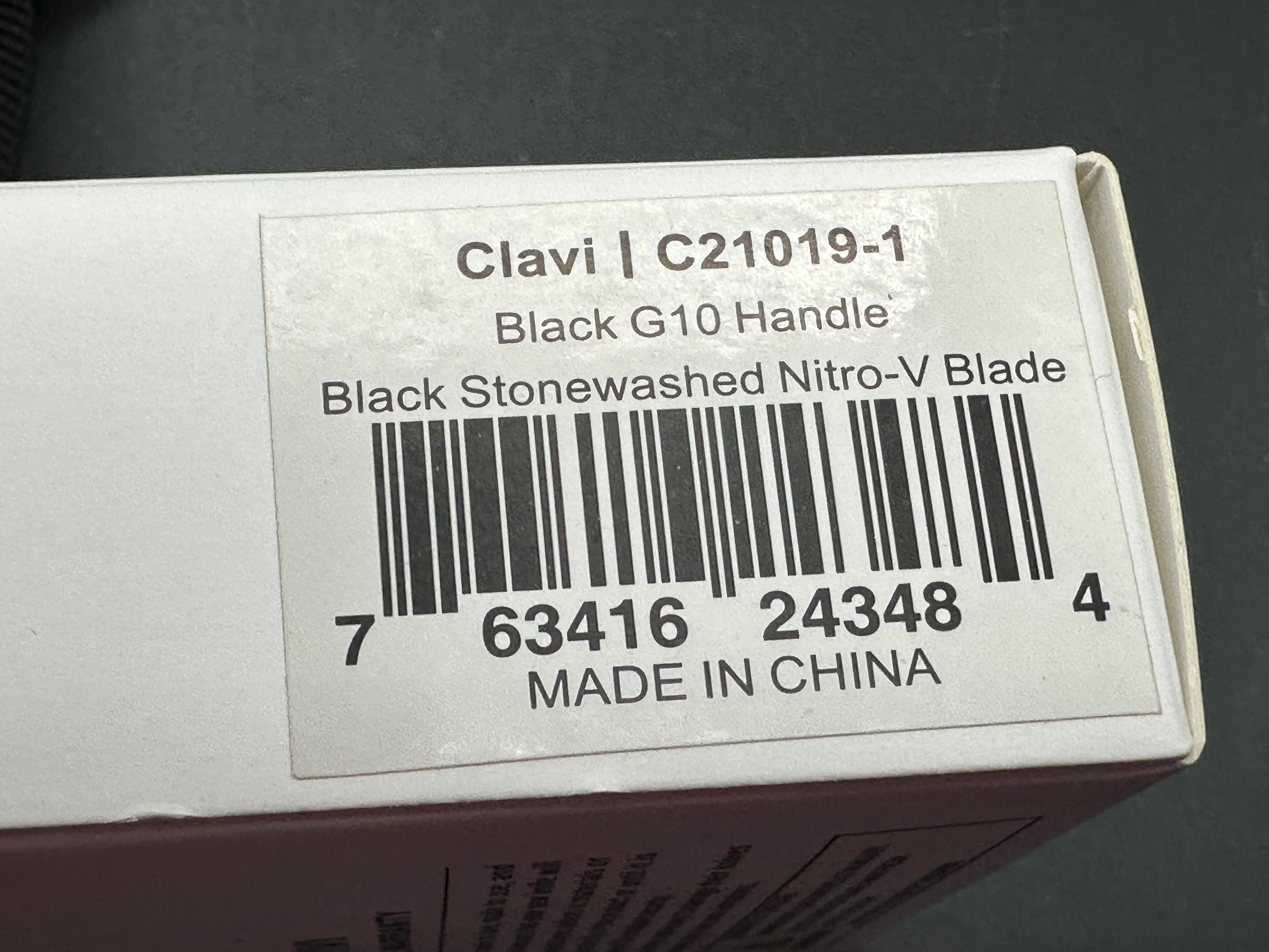 CIVIVI Clavi Liner Lock Knife Black G-10 (2.34" BW Nitro-V)