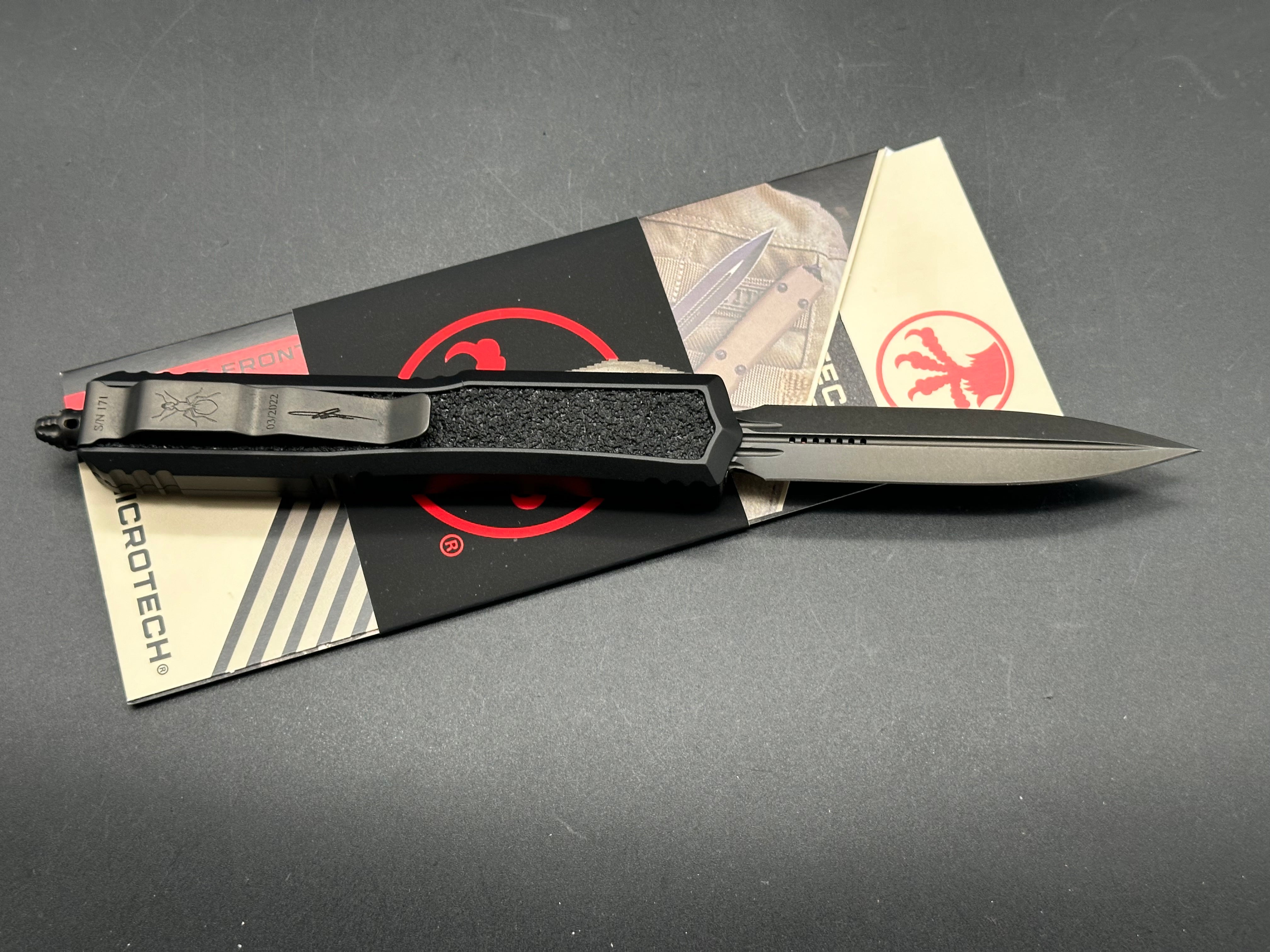 Microtech Makora 206-1 DLCTSH Double Edge DLC Blade